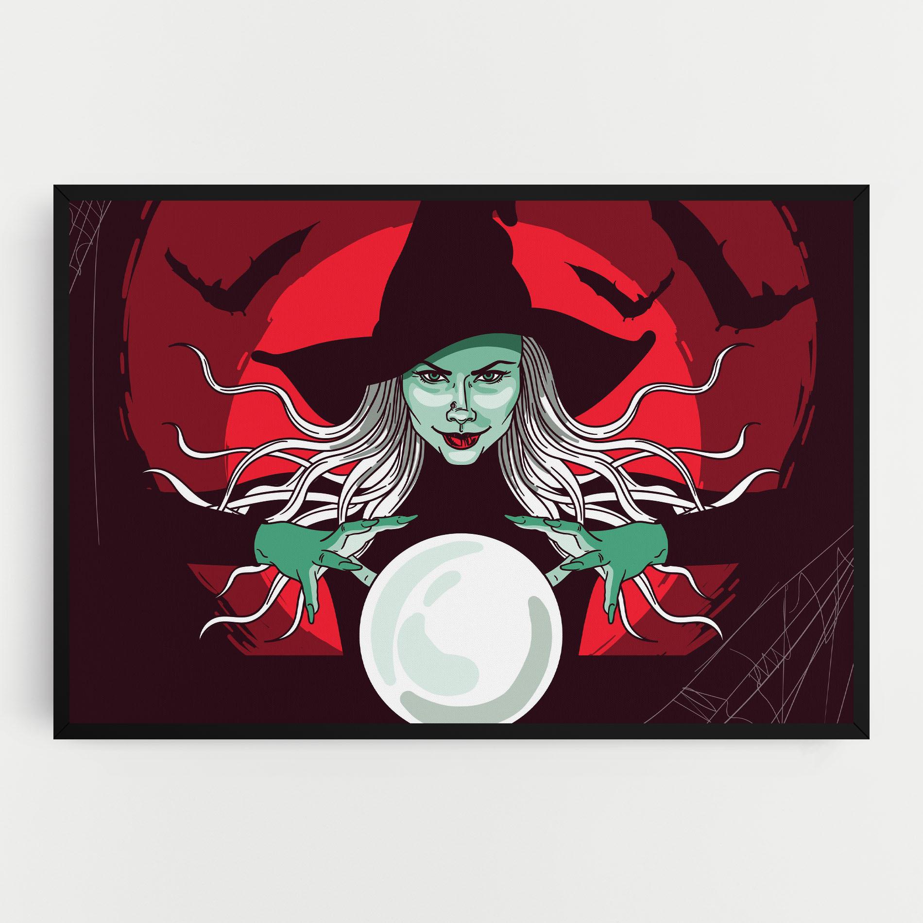 Vászonkép Green Witch mockup 0