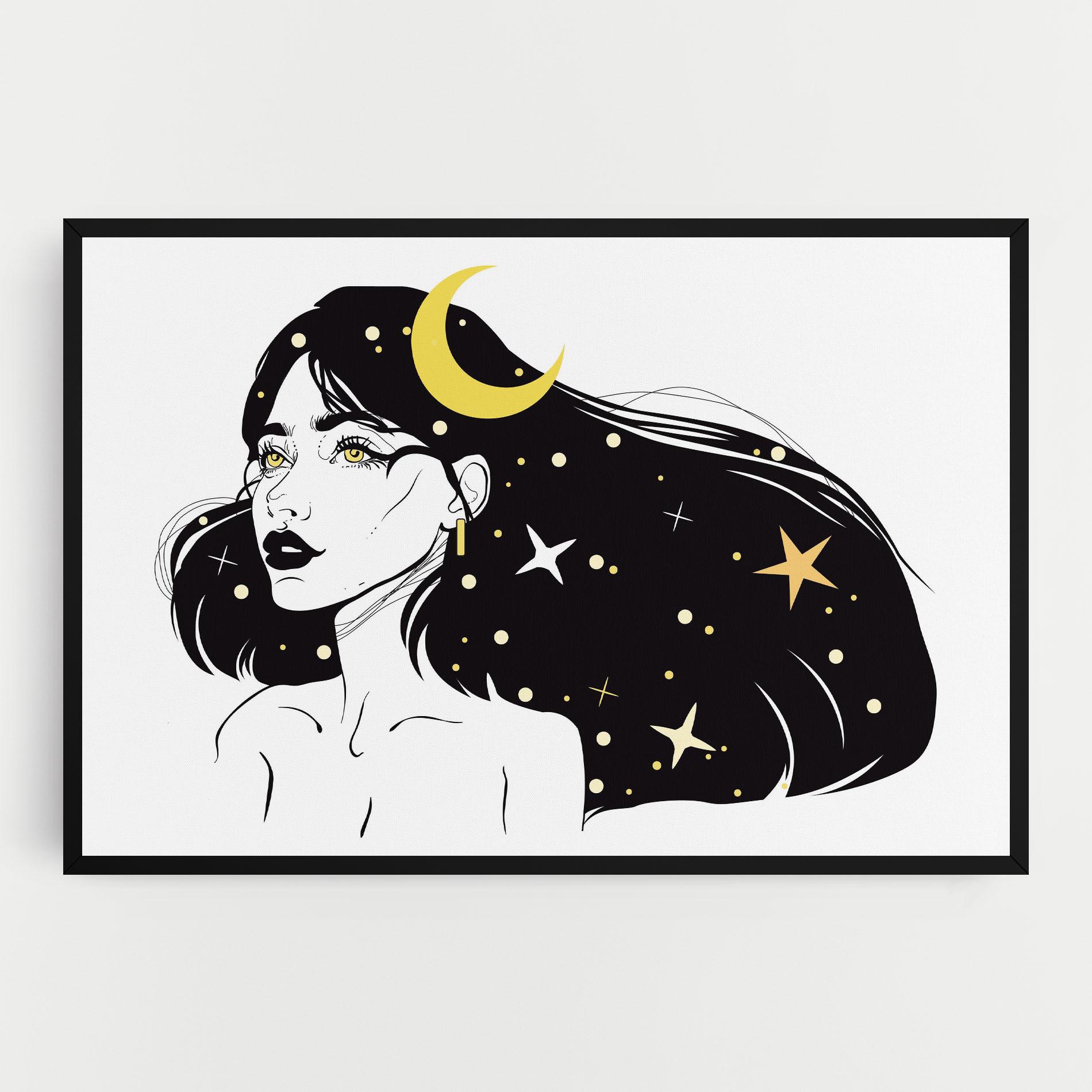 Vászonkép Night Witch mockup 0