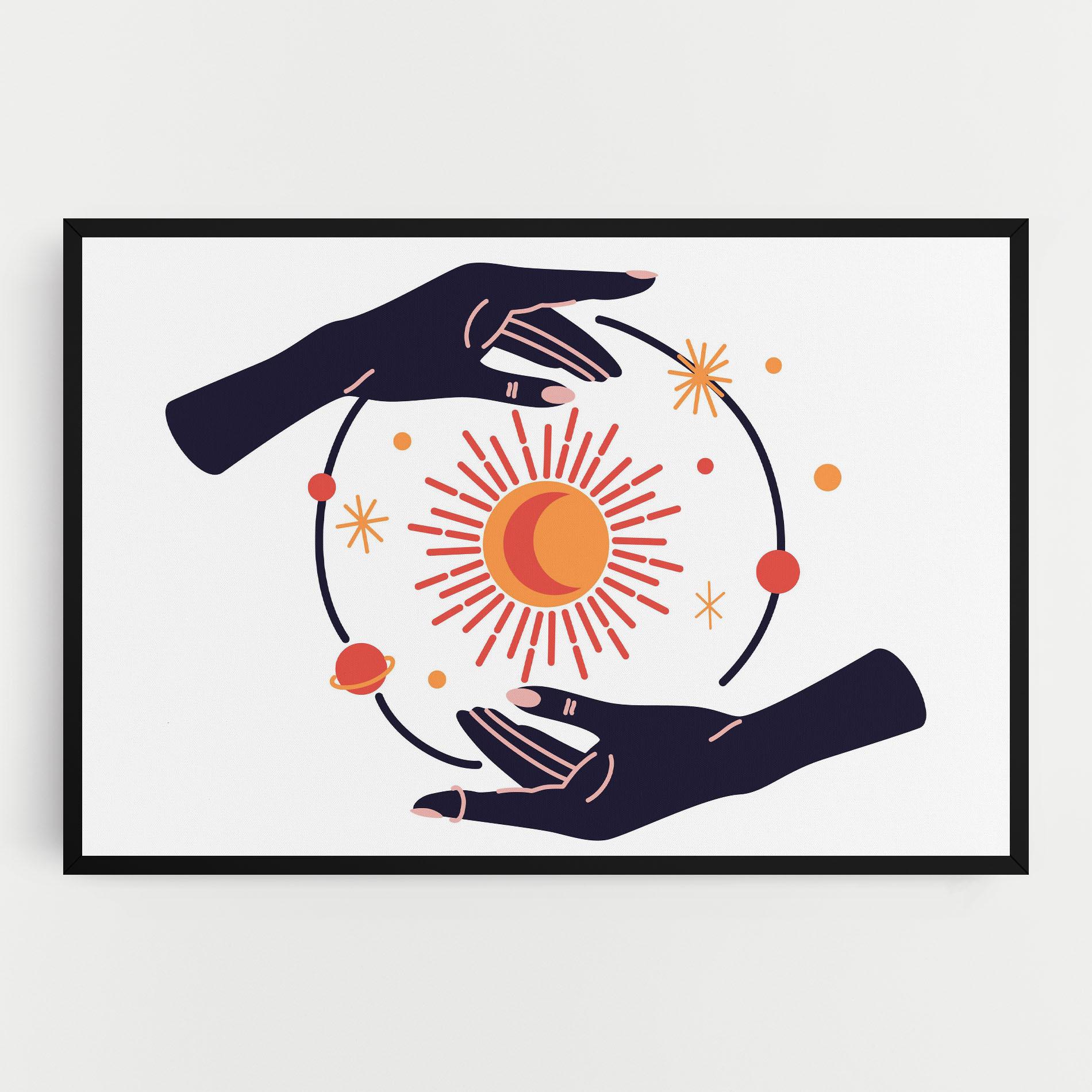 Vászonkép Purple Magic Hands mockup 0