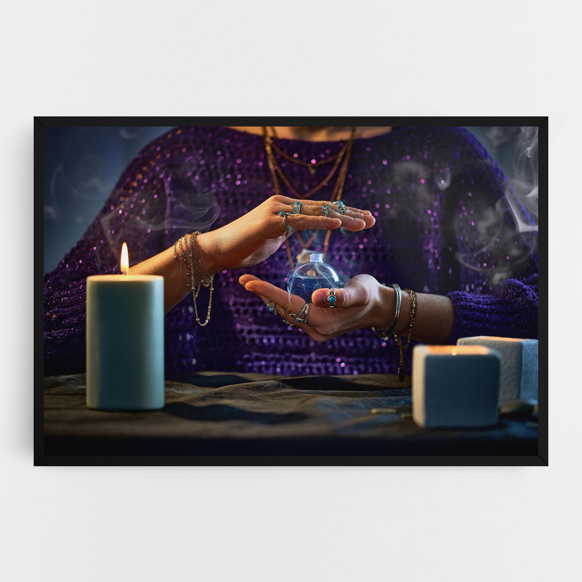 Vászonkép Witch Magic Smoke mockup 0