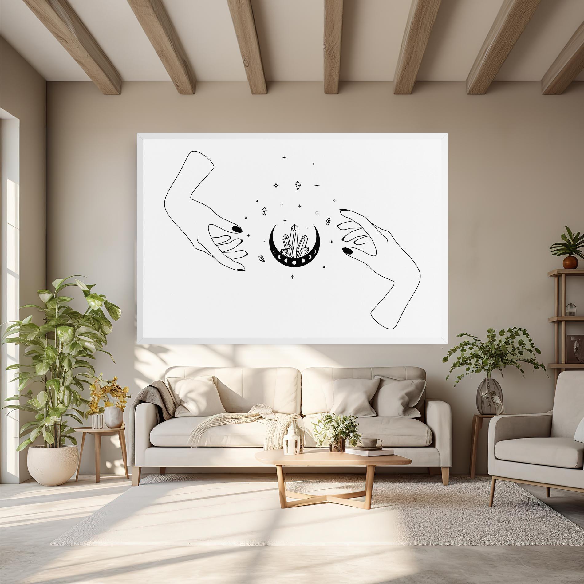 Vászonkép Crystal Hand mockup 6