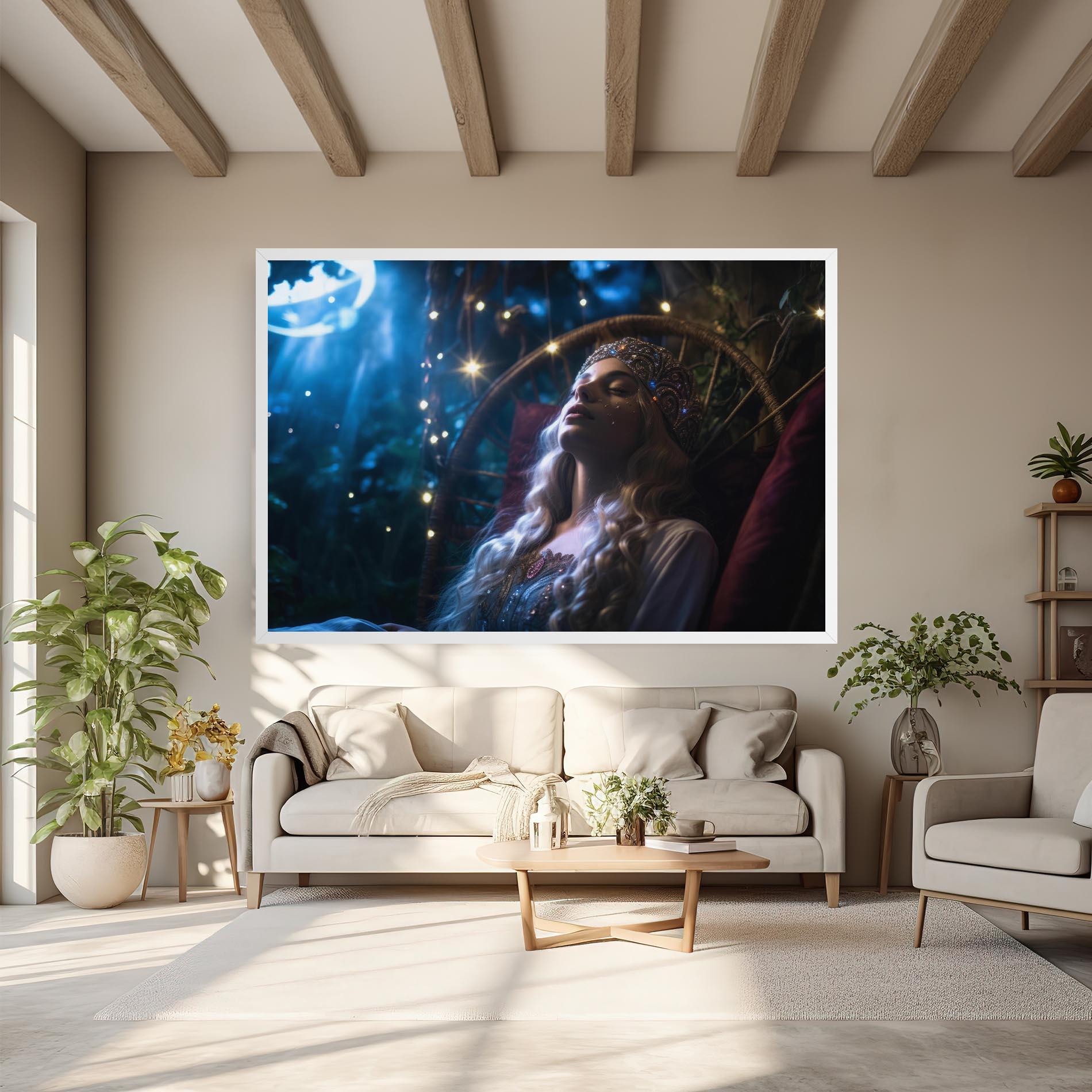 Vászonkép Witch Sleeping mockup 6