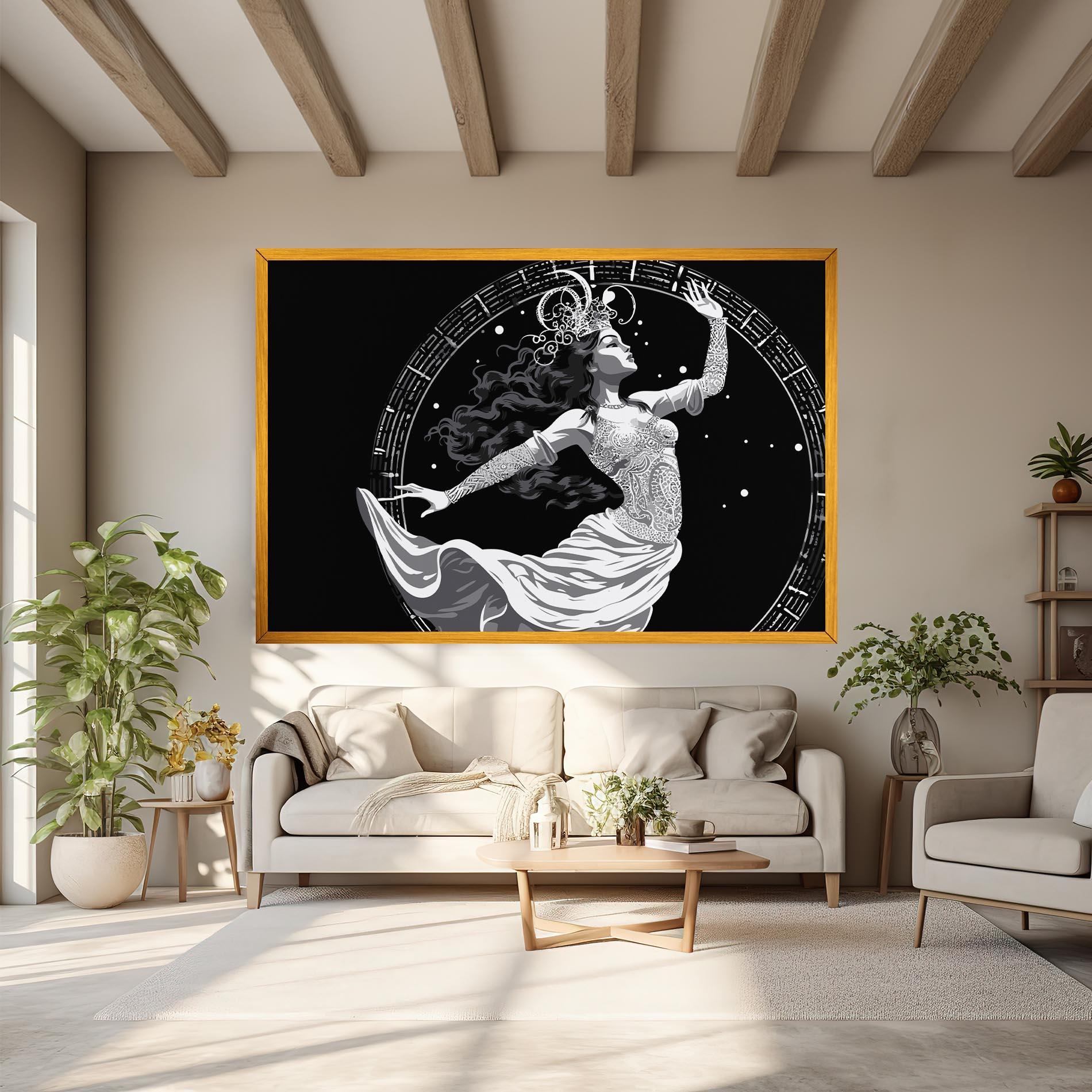 Vászonkép Beautiful Witch mockup 6