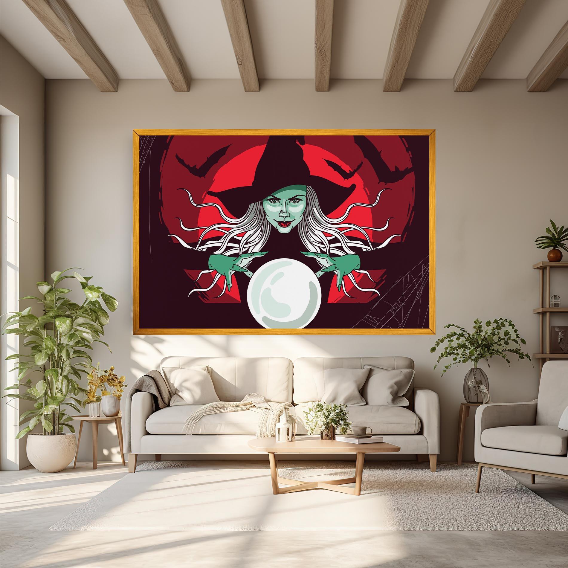 Vászonkép Green Witch mockup 6