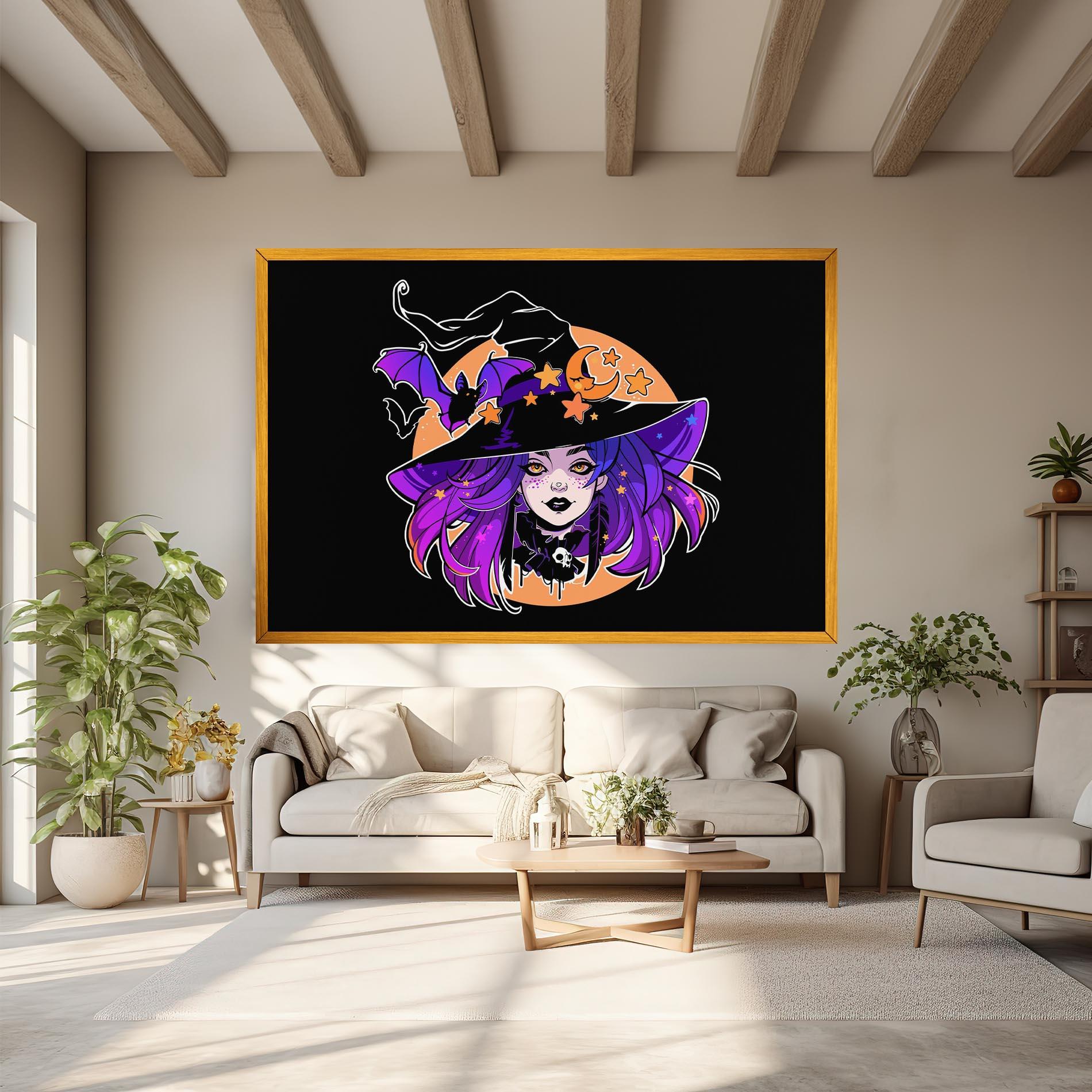 Vászonkép Purple Witch mockup 6