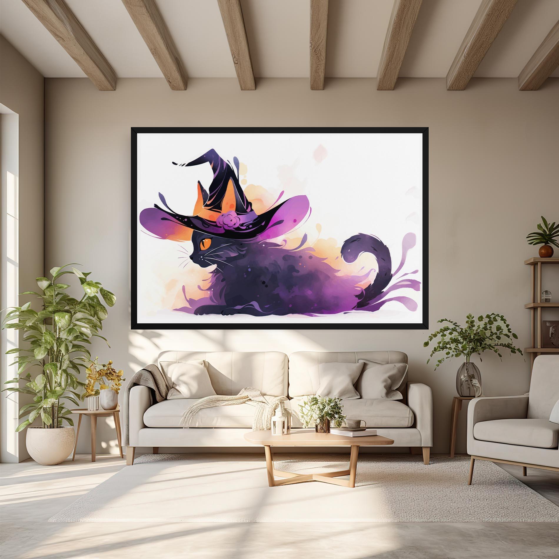 Vászonkép Cat Witch mockup 6