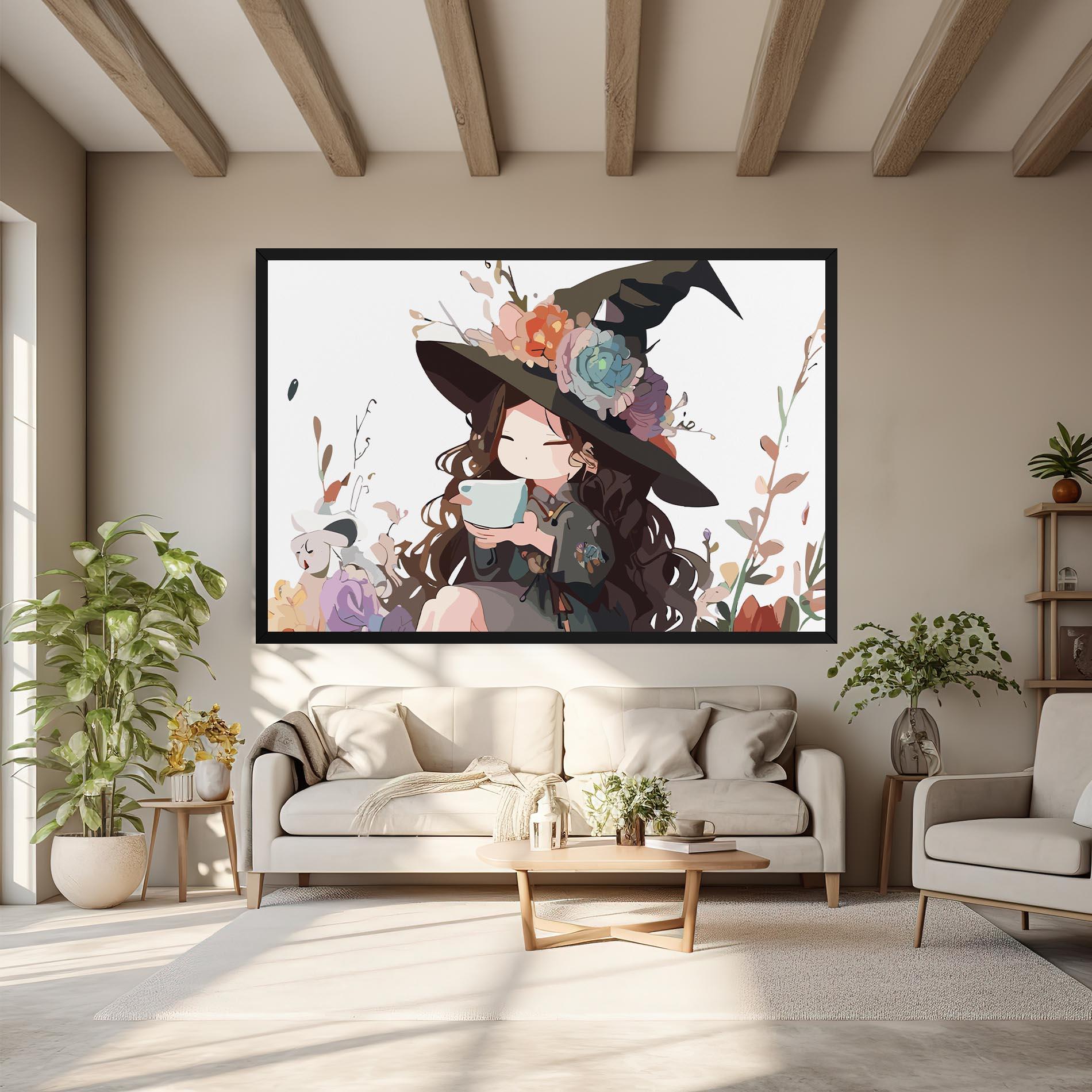 Vászonkép Cute Witch mockup 6