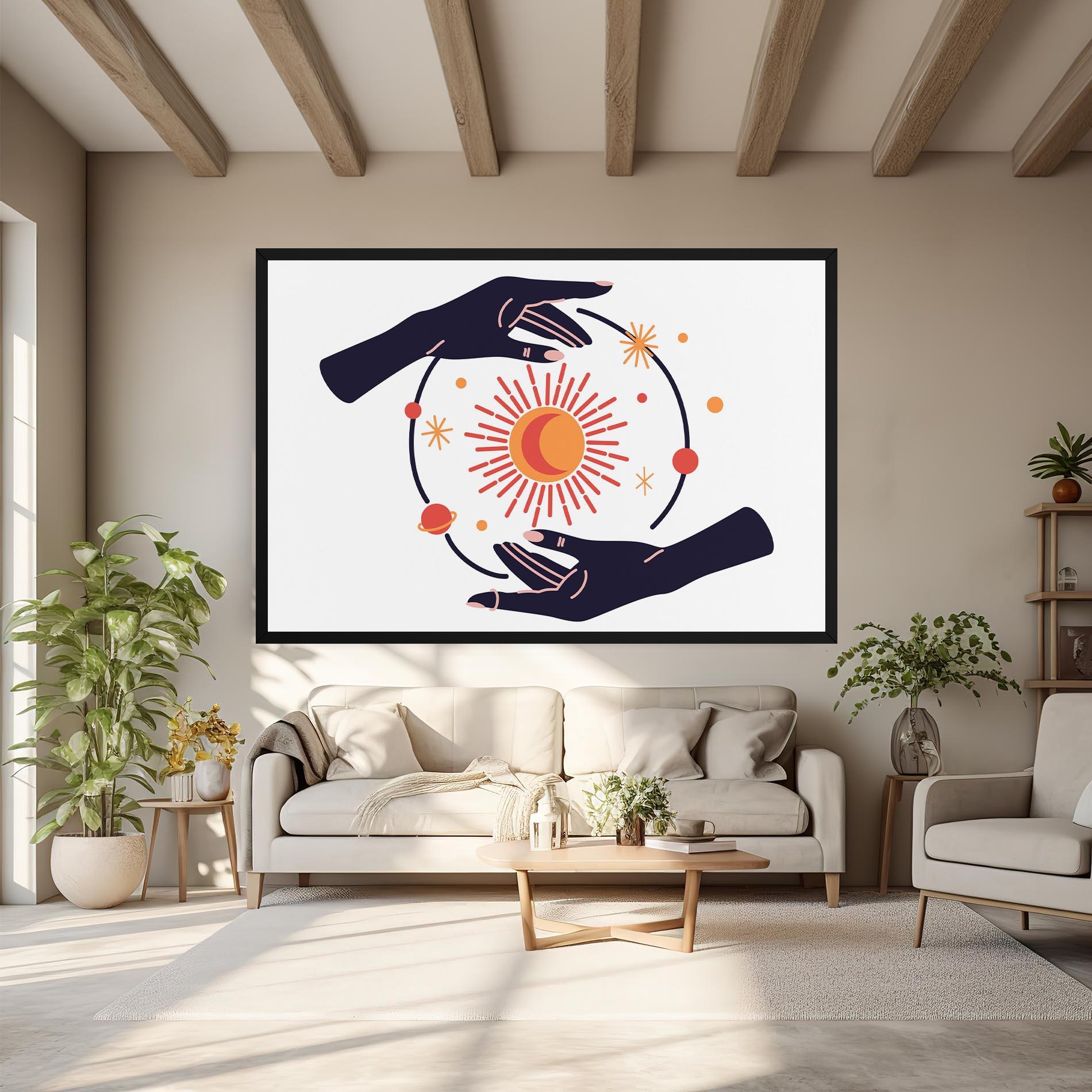 Vászonkép Purple Magic Hands mockup 6