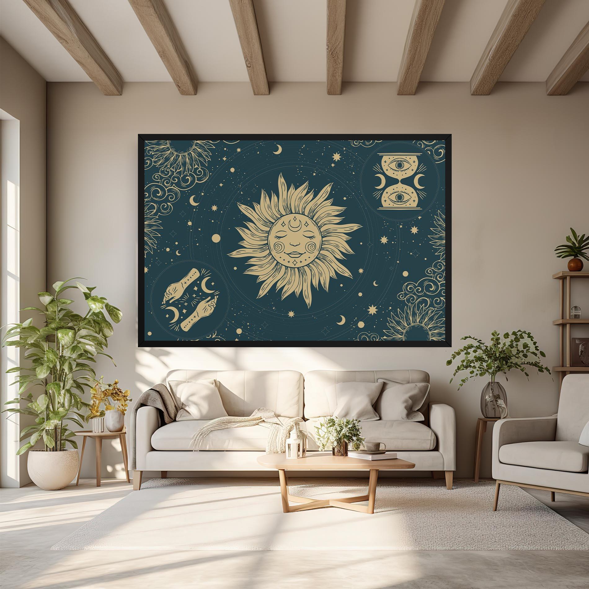 Vászonkép Sun Face Magic mockup 6