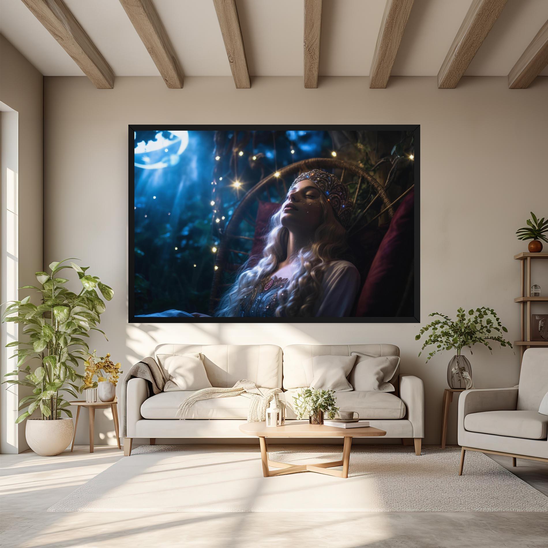 Vászonkép Witch Sleeping mockup 6