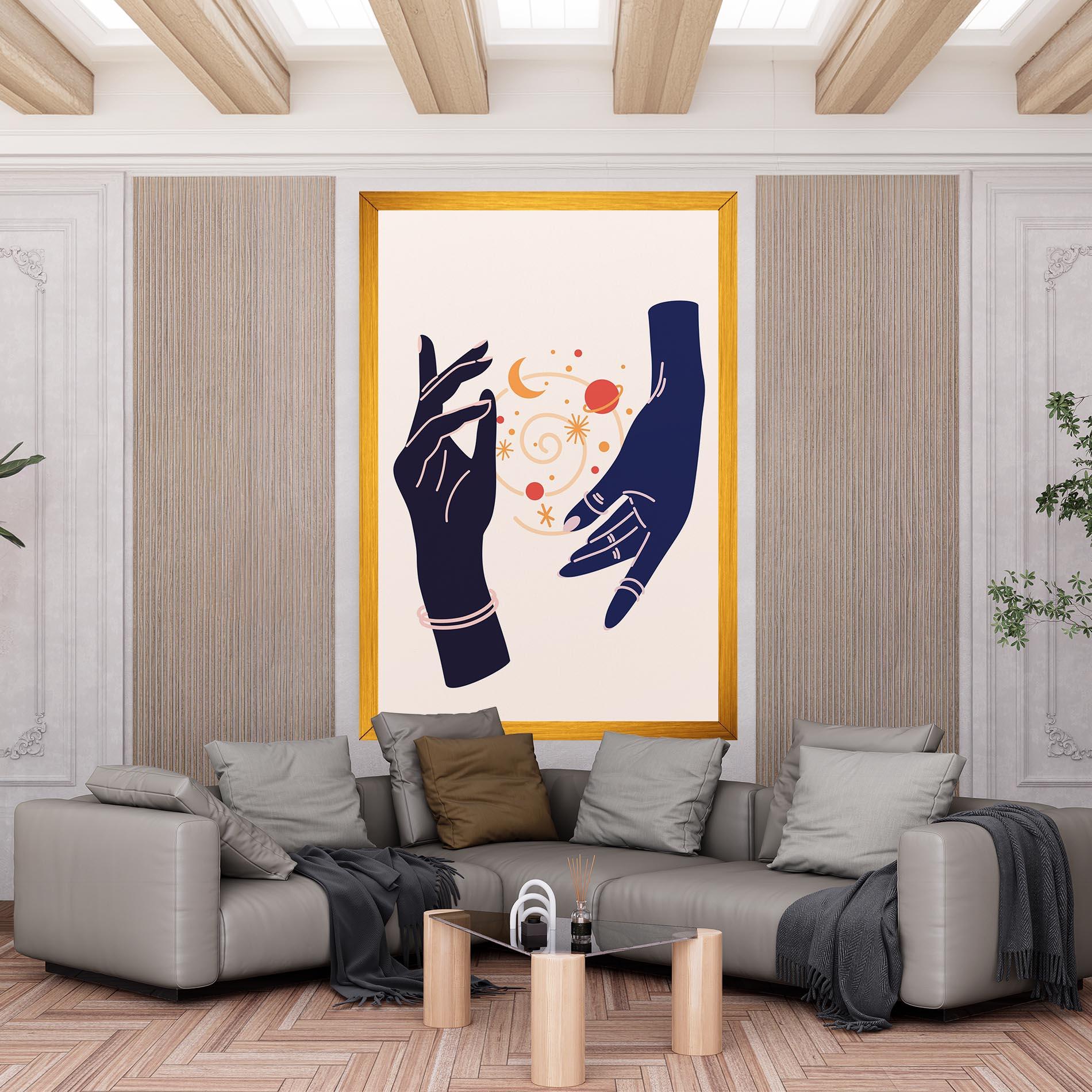 Vászonkép Magic Purple Hands mockup 6