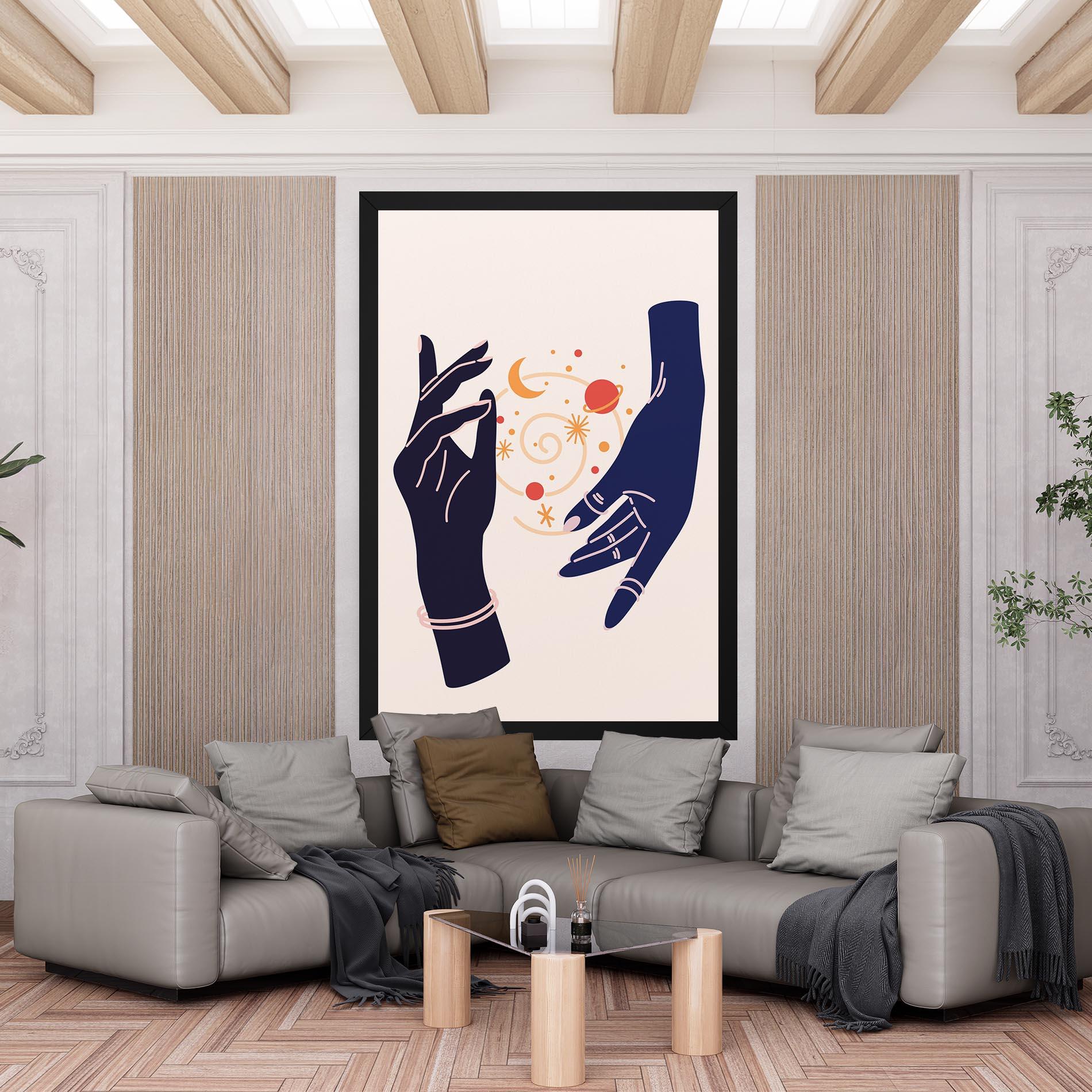 Vászonkép Magic Purple Hands mockup 6