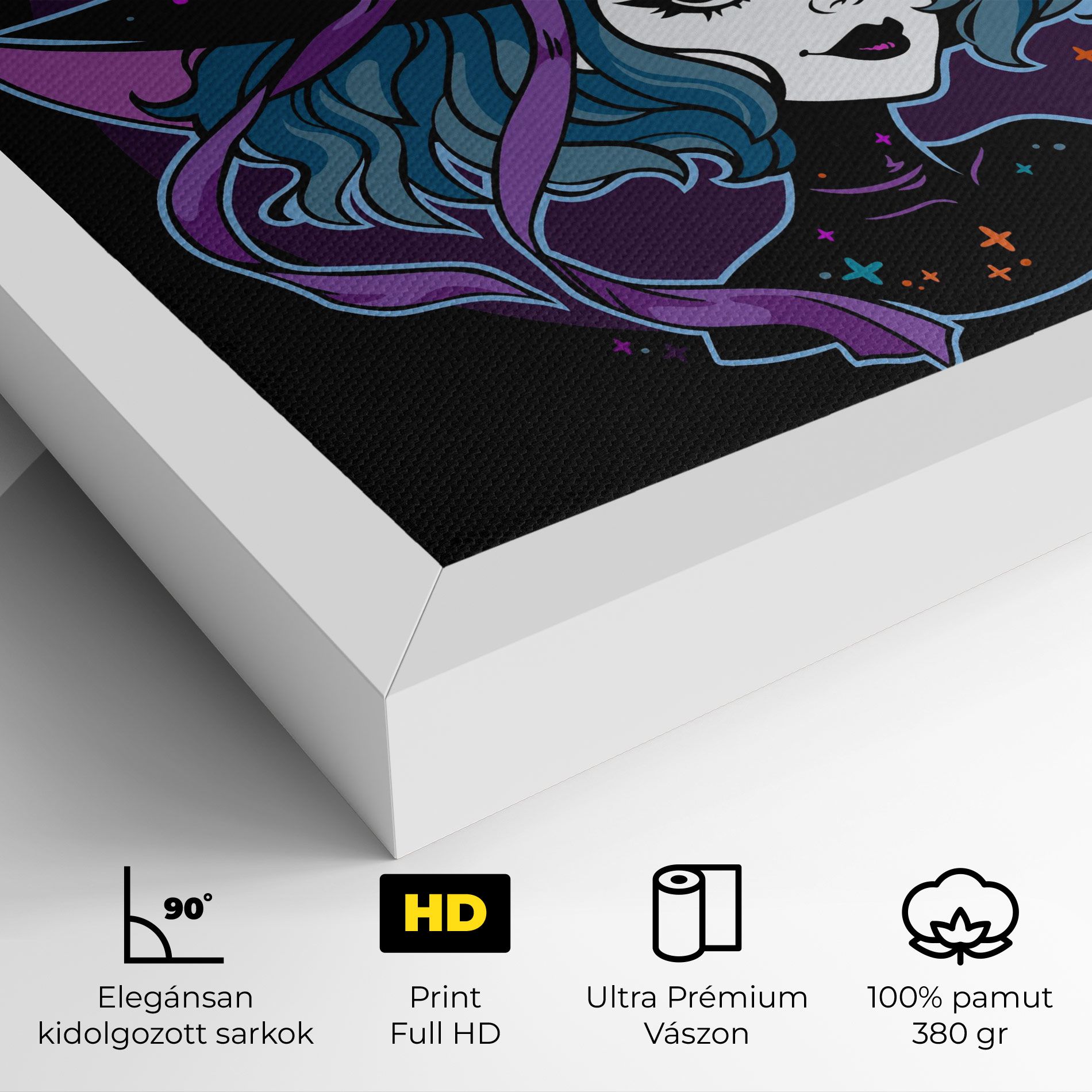 Cute Purple Witch mockup 4