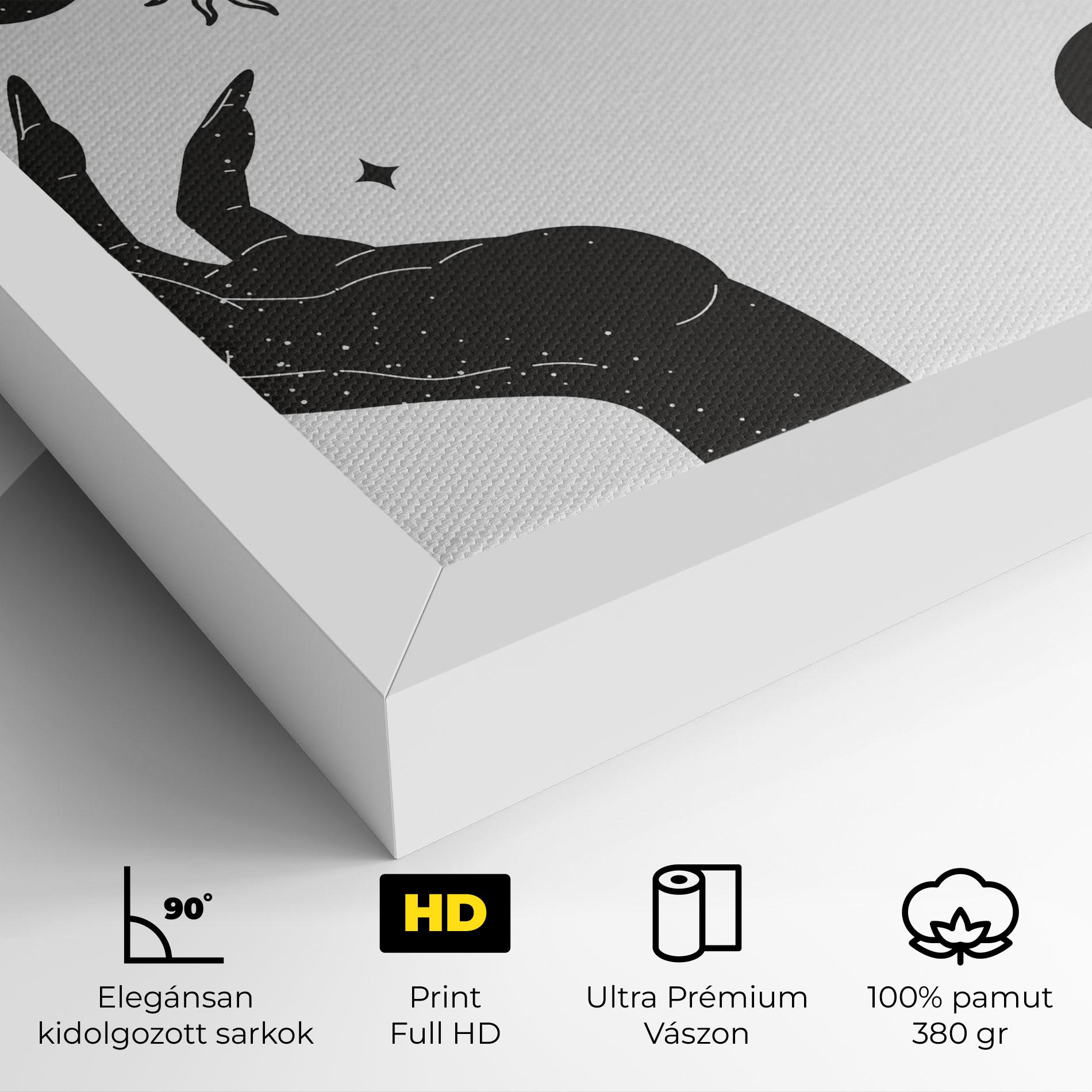 Vászonkép Magic Moon Hands mockup 4