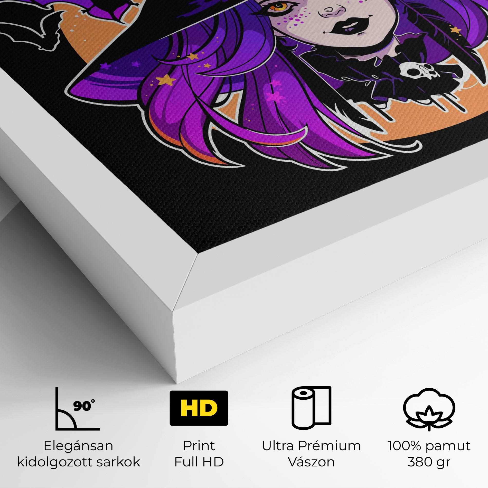 Vászonkép Purple Witch mockup 4