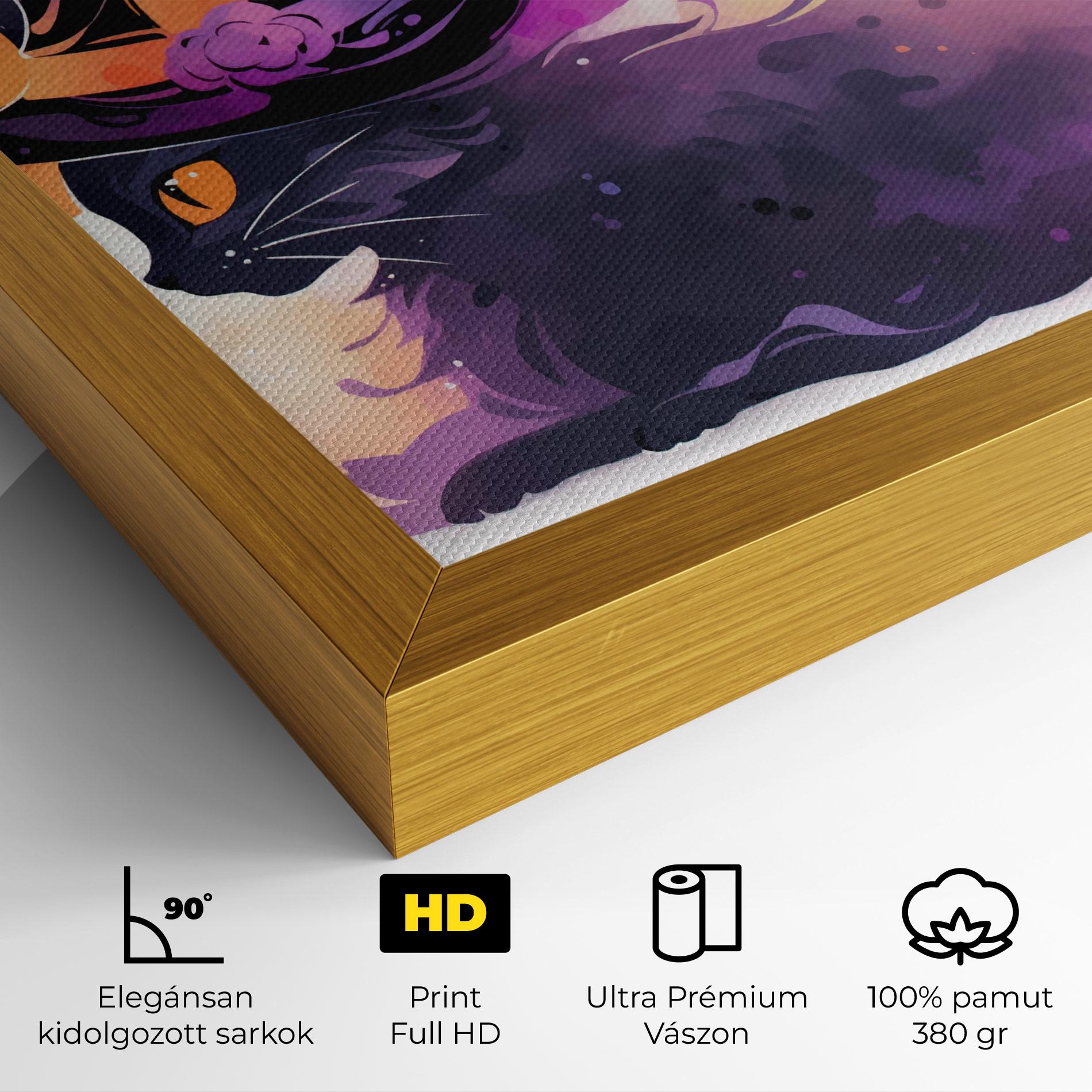 Vászonkép Cat Witch mockup 4