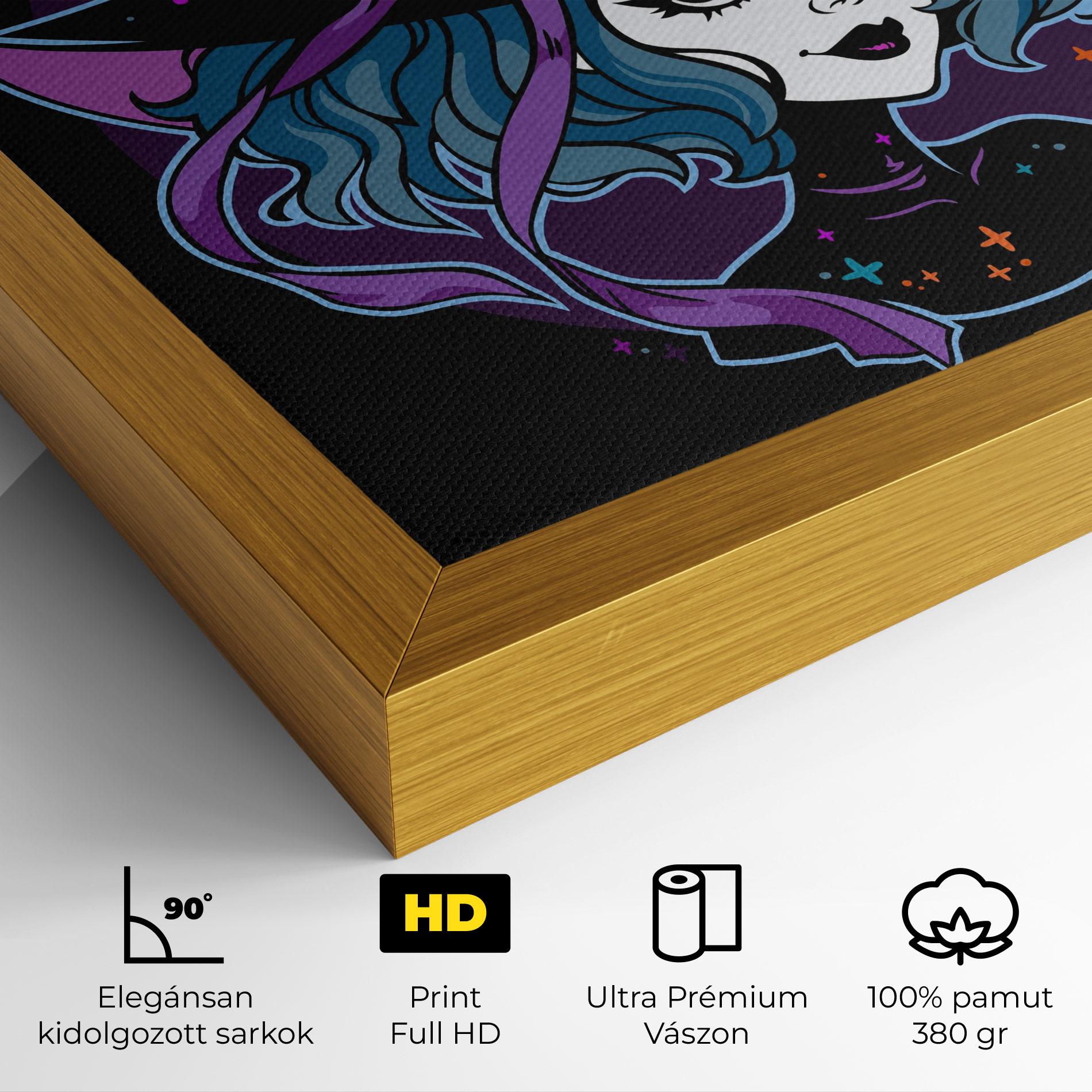 Vászonkép Cute Purple Witch mockup 4