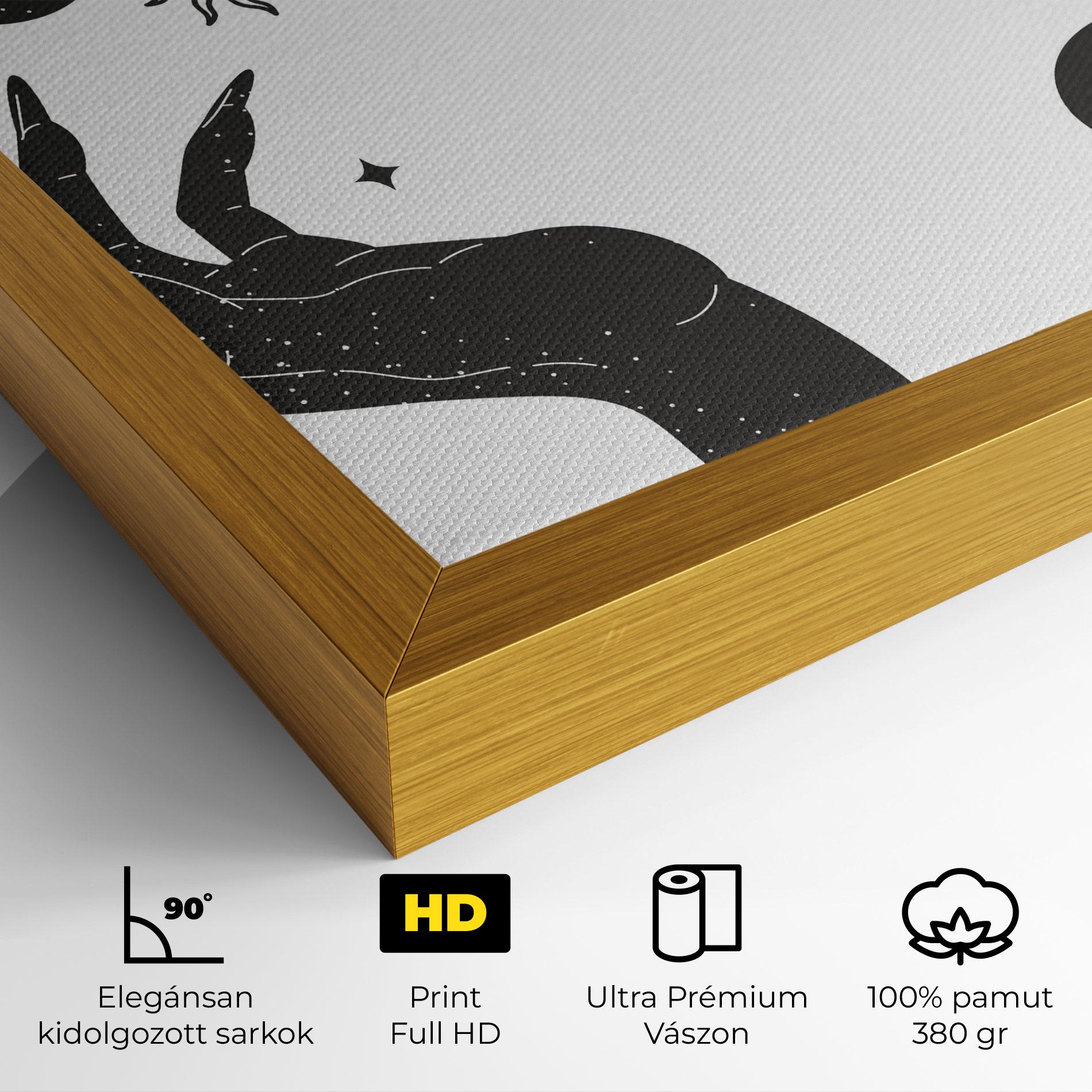 Vászonkép Magic Moon Hands mockup 4