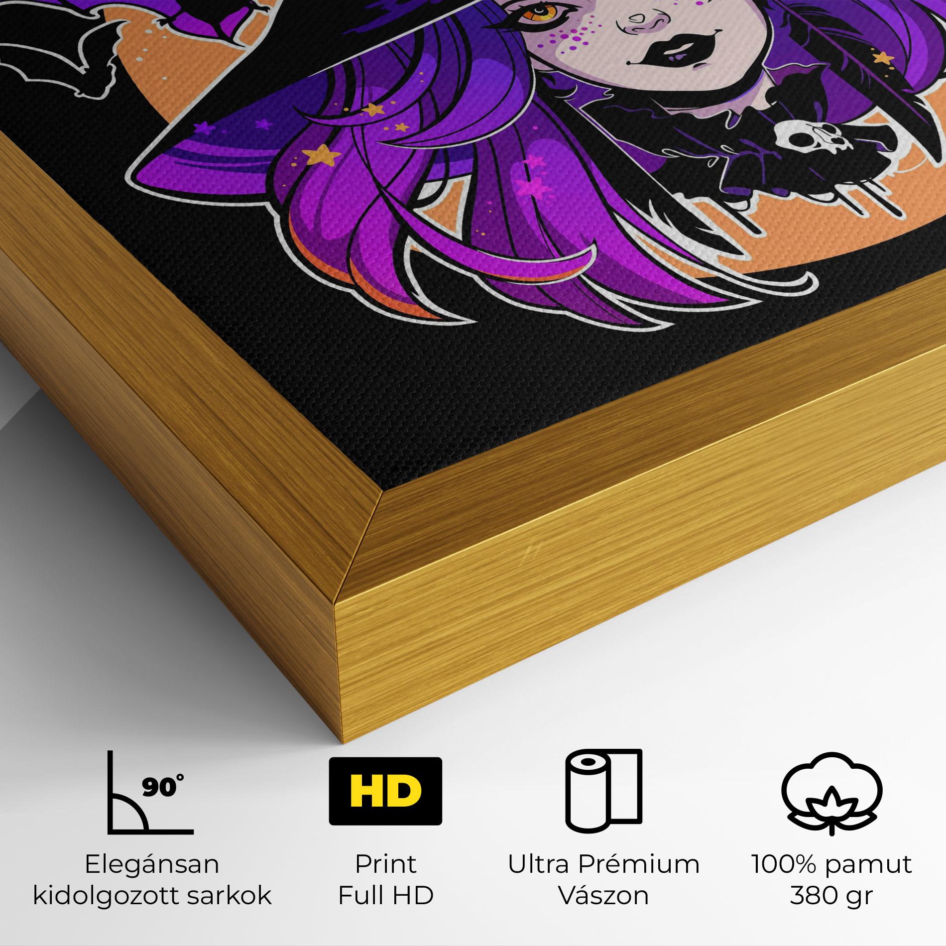 Vászonkép Purple Witch mockup 4