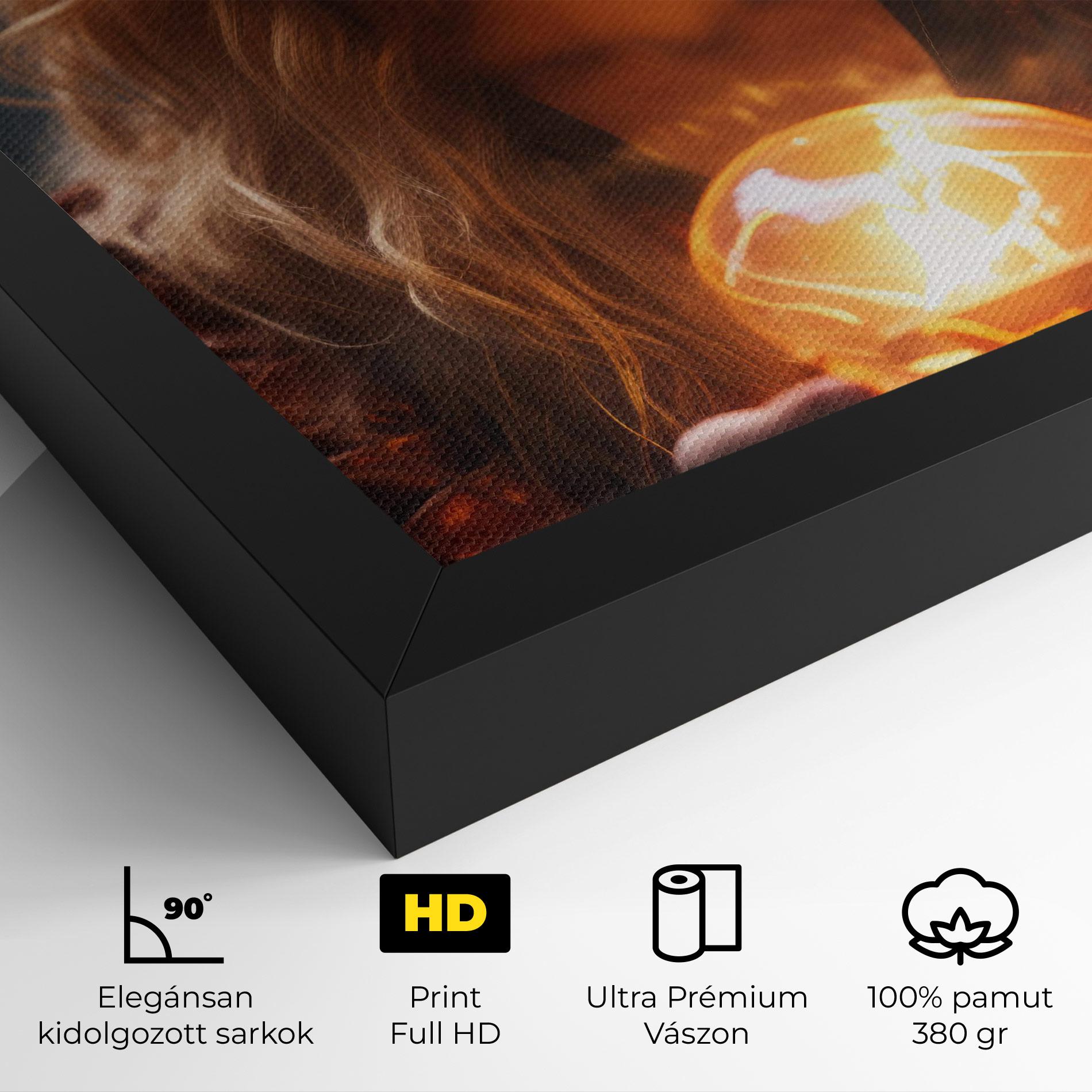 Vászonkép Beautiful Woman Witch mockup 4