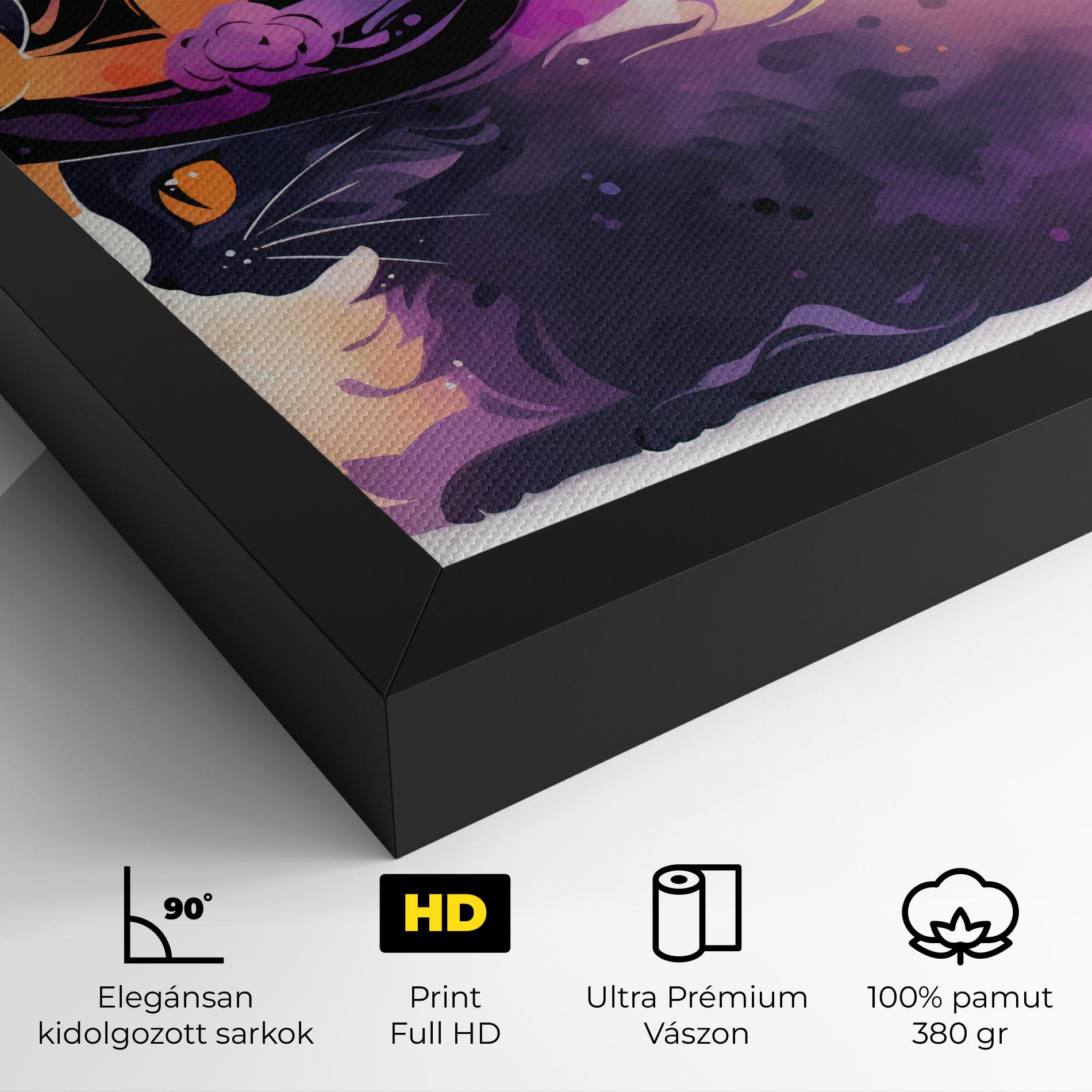 Vászonkép Cat Witch mockup 4