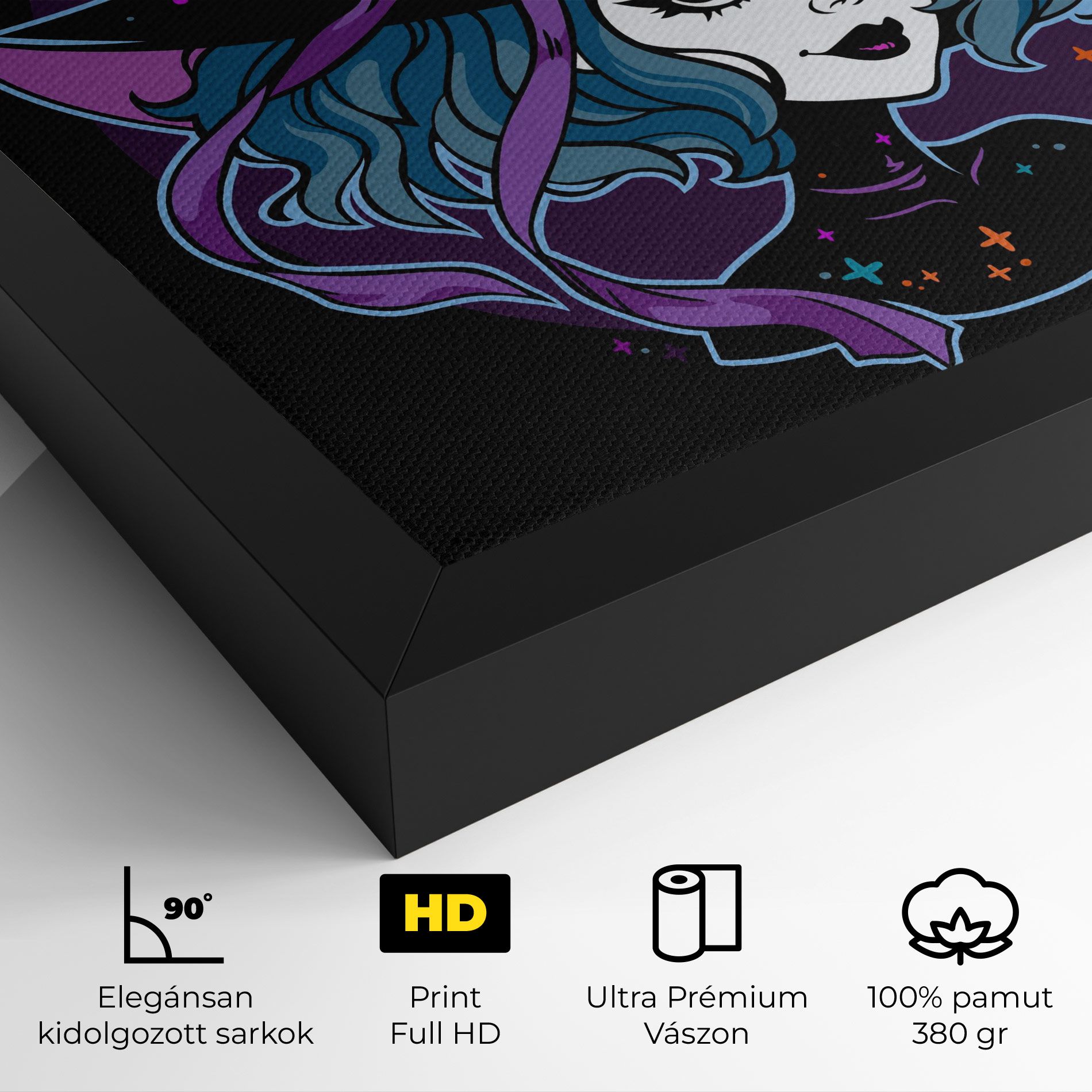 Cute Purple Witch mockup 4