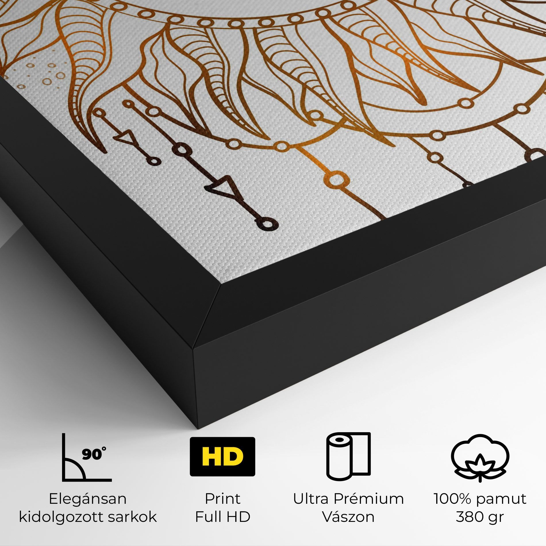 Gold Sun Face mockup 4