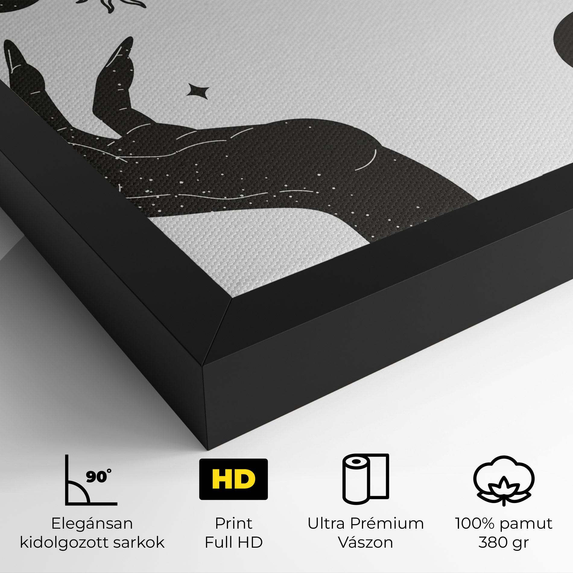 Vászonkép Magic Moon Hands mockup 4