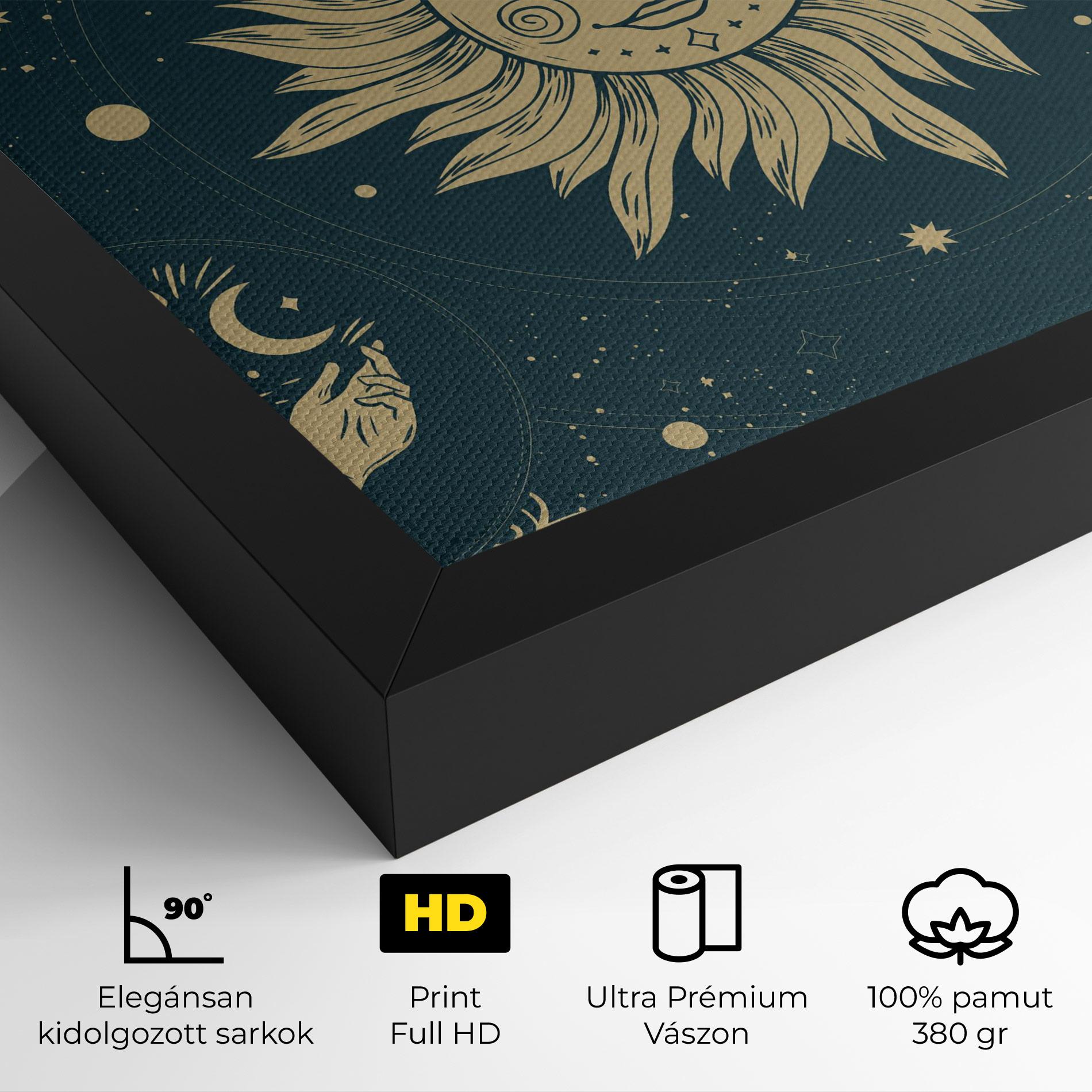 Vászonkép Sun Face Magic mockup 4