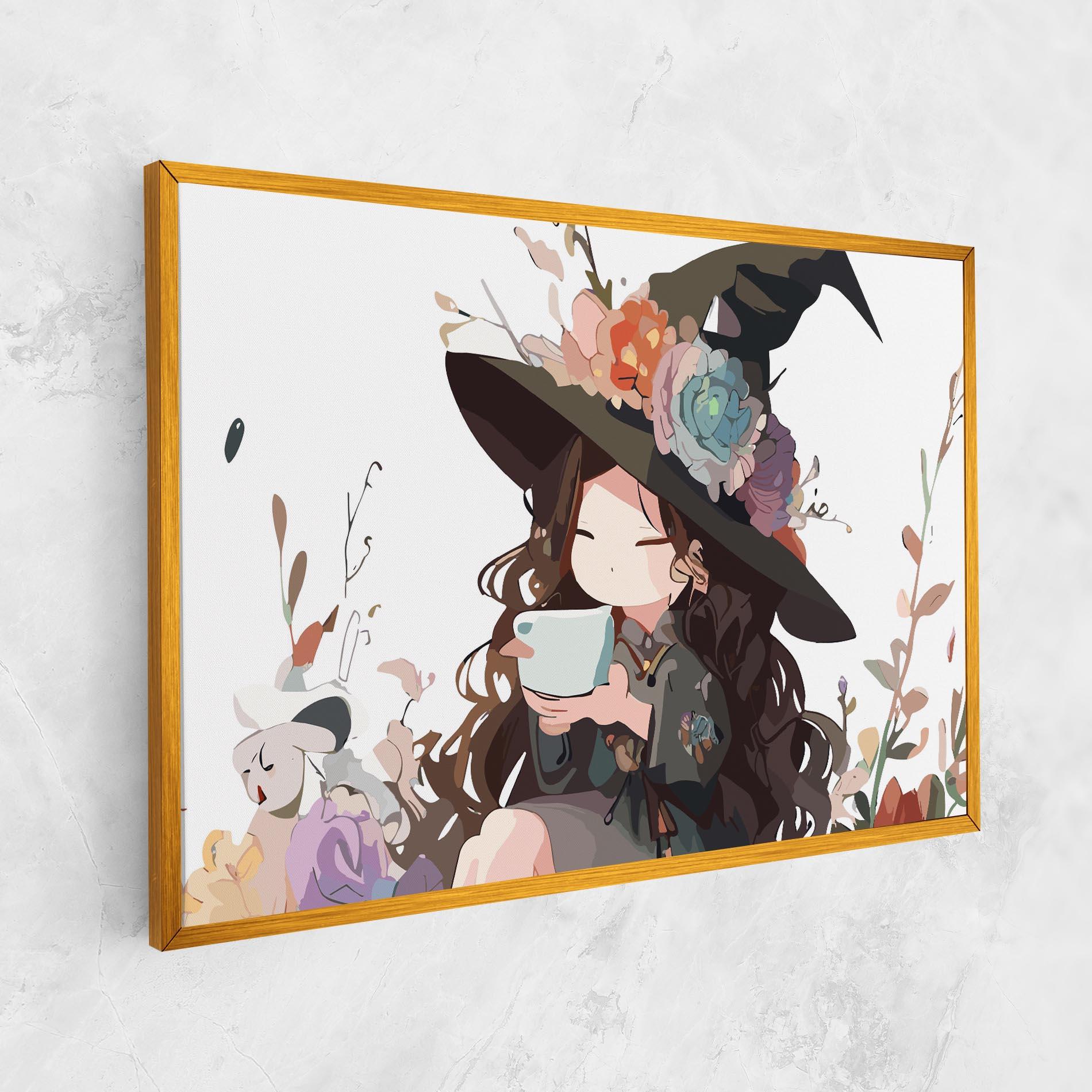 Vászonkép Cute Witch mockup 1