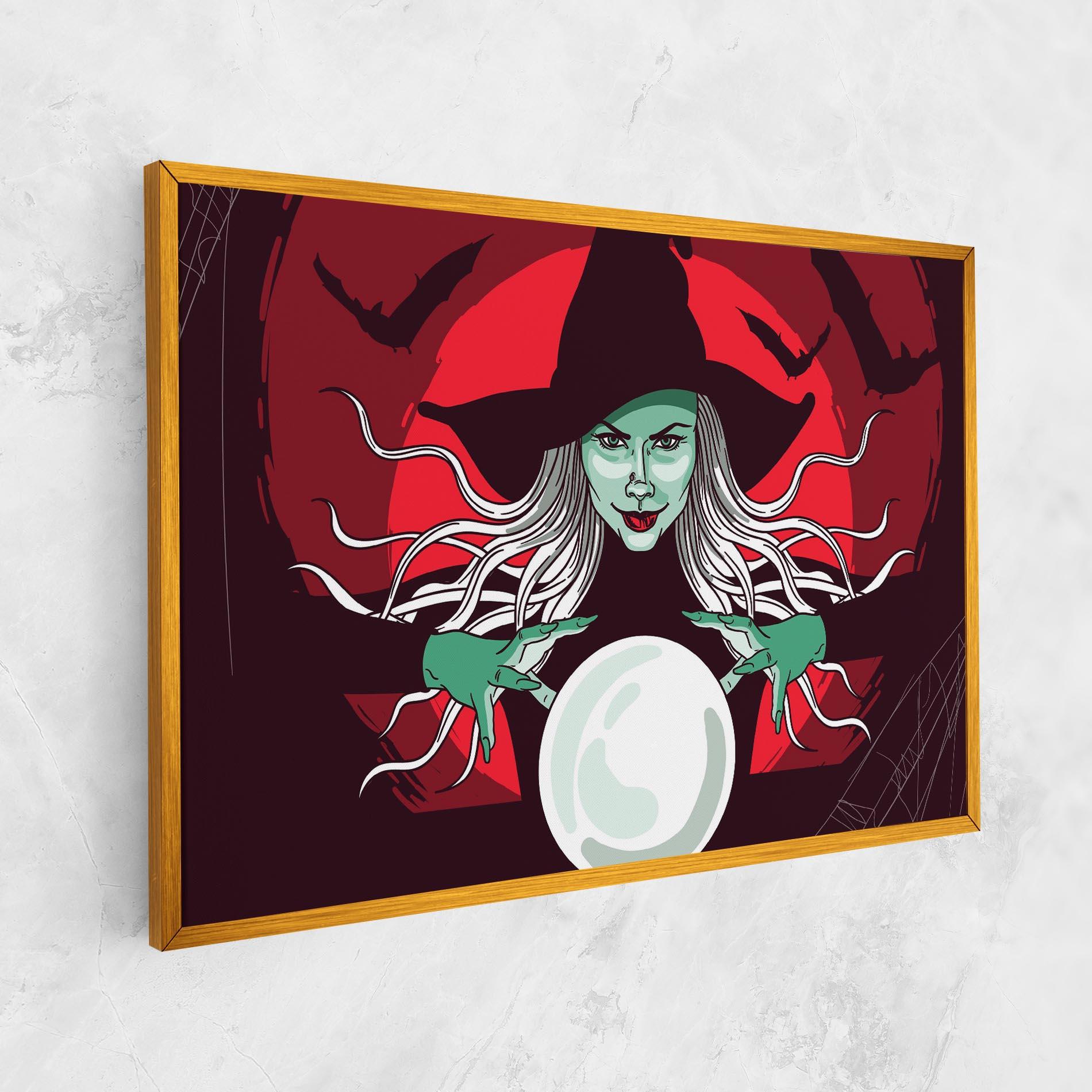 Vászonkép Green Witch mockup 1
