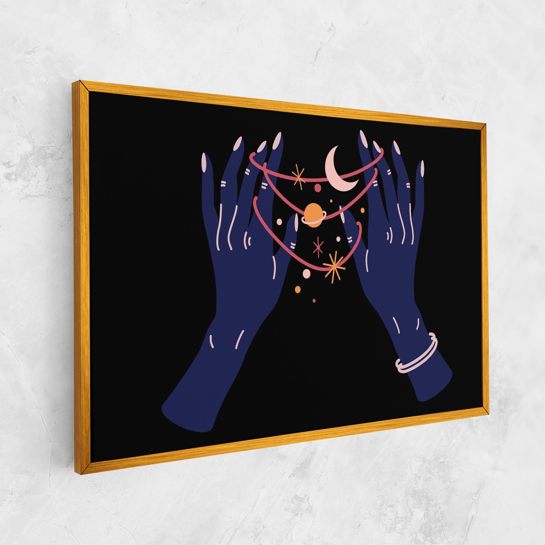 Vászonkép Pretty Hands Witch mockup 1