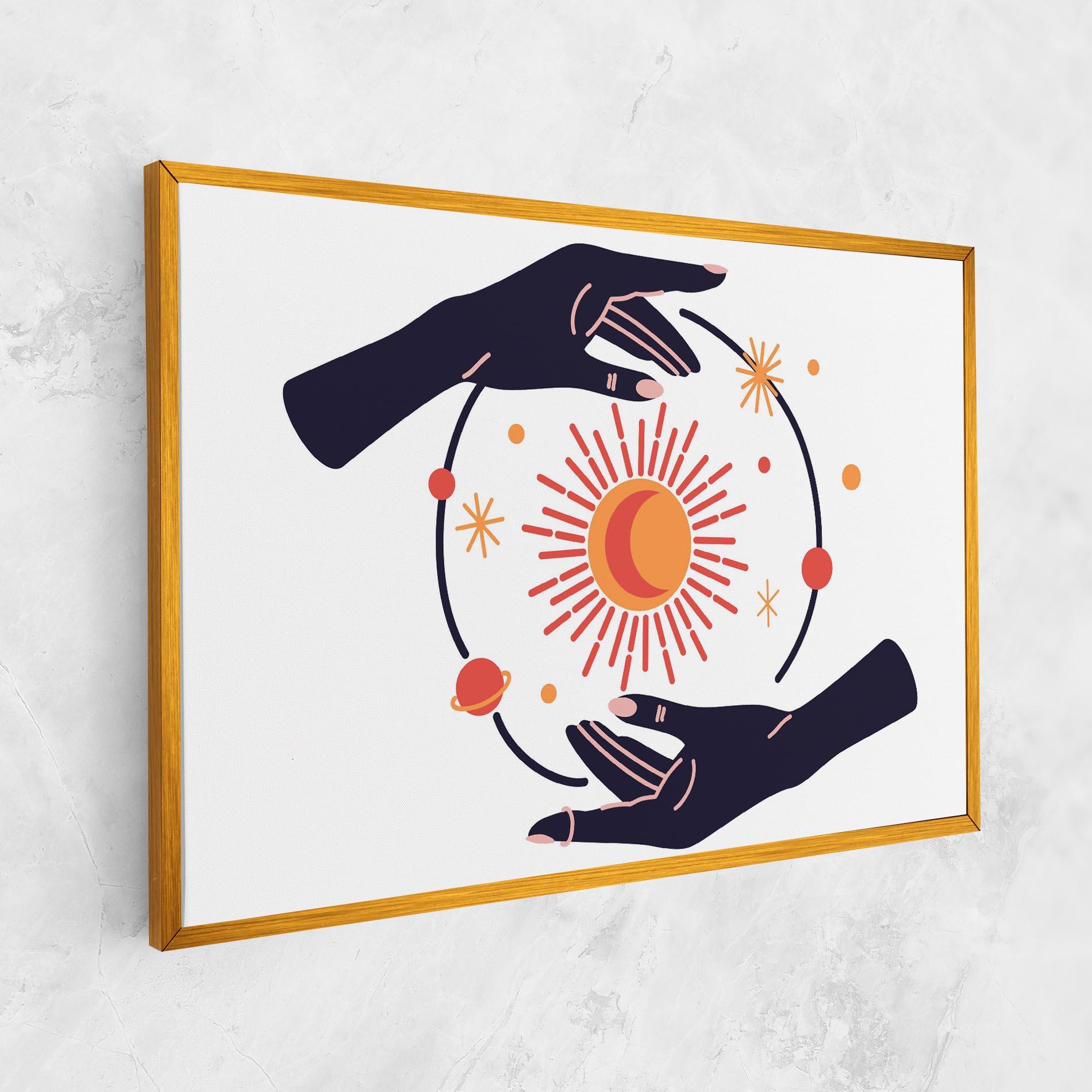 Vászonkép Purple Magic Hands mockup 1