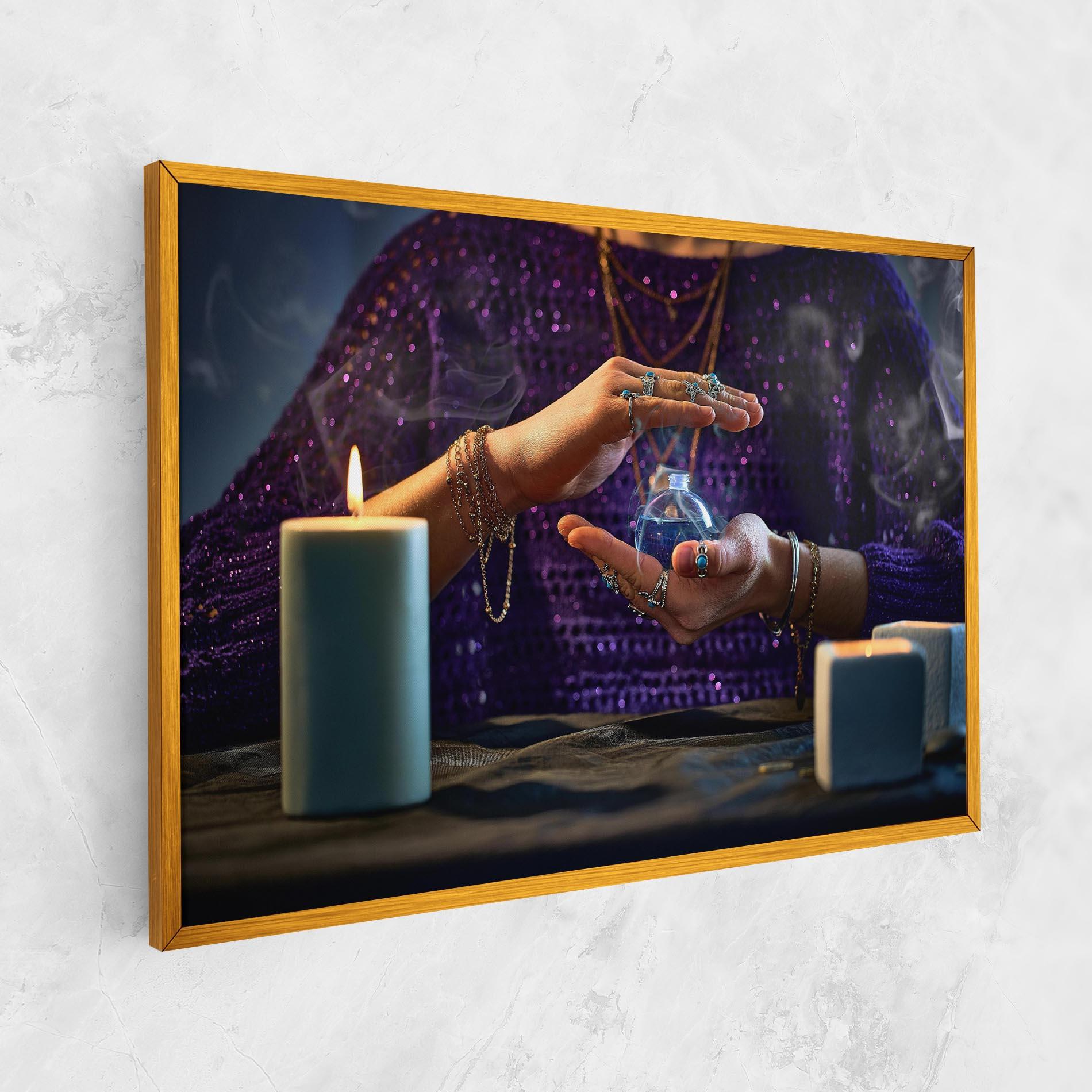 Vászonkép Witch Magic Smoke mockup 1