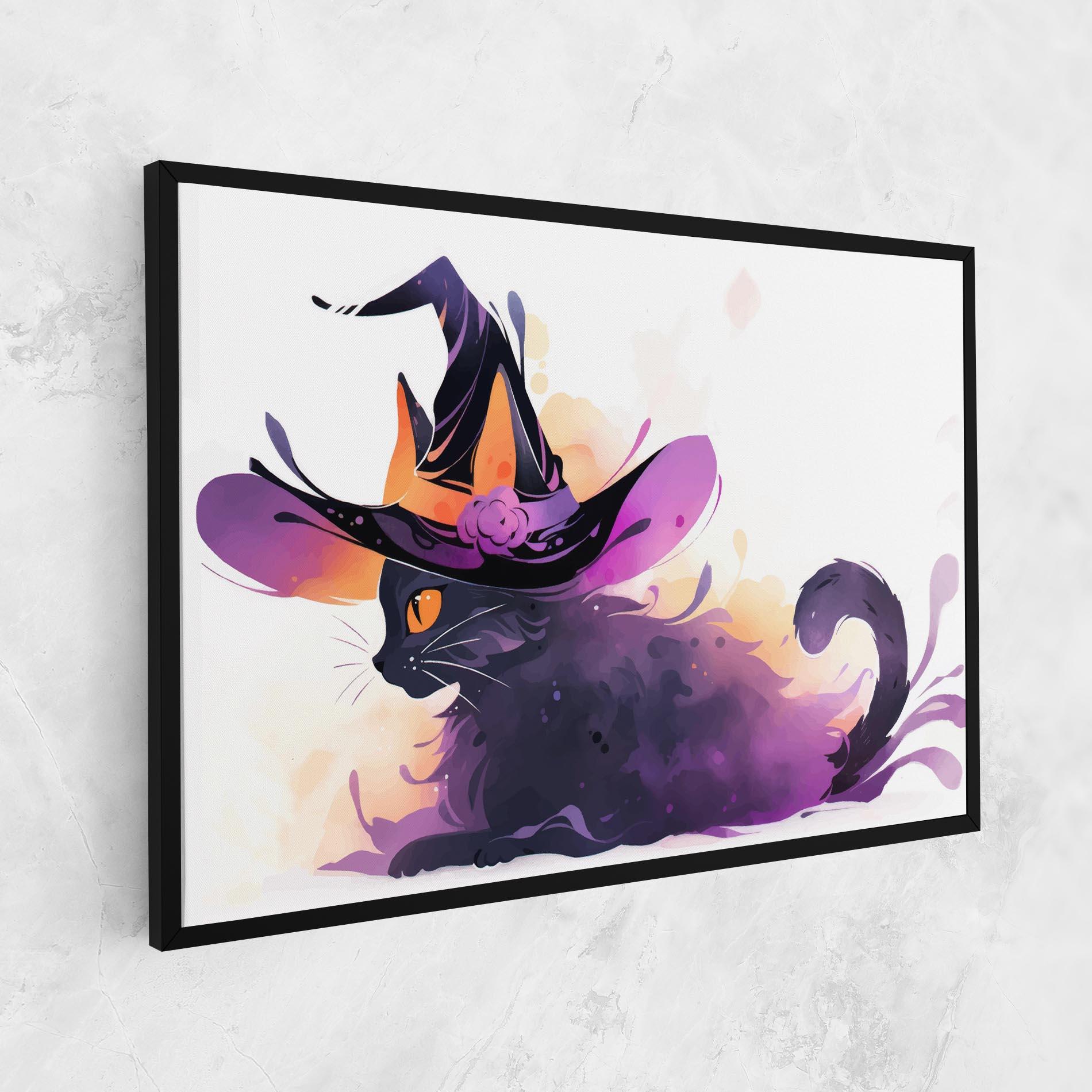 Vászonkép Cat Witch mockup 1