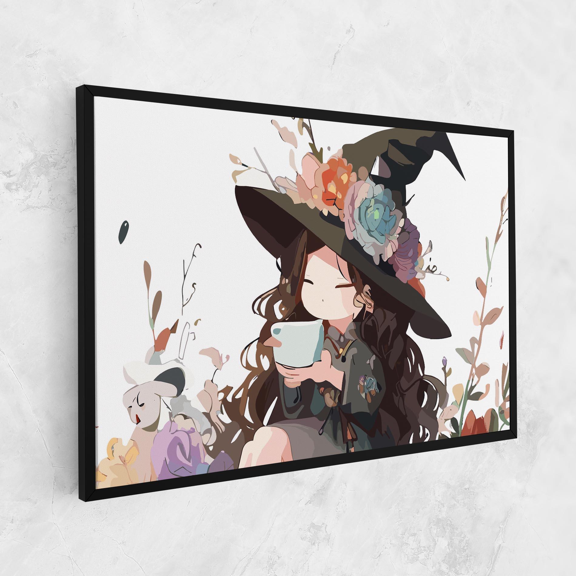 Vászonkép Cute Witch mockup 1