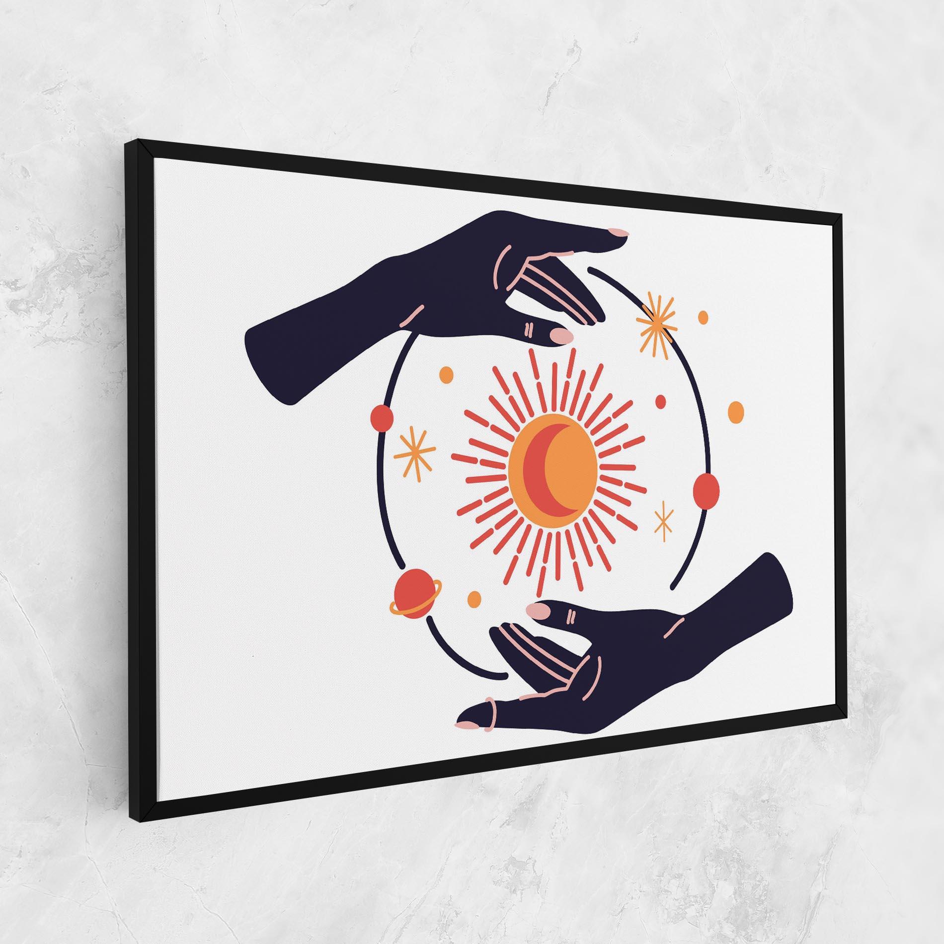 Vászonkép Purple Magic Hands mockup 1