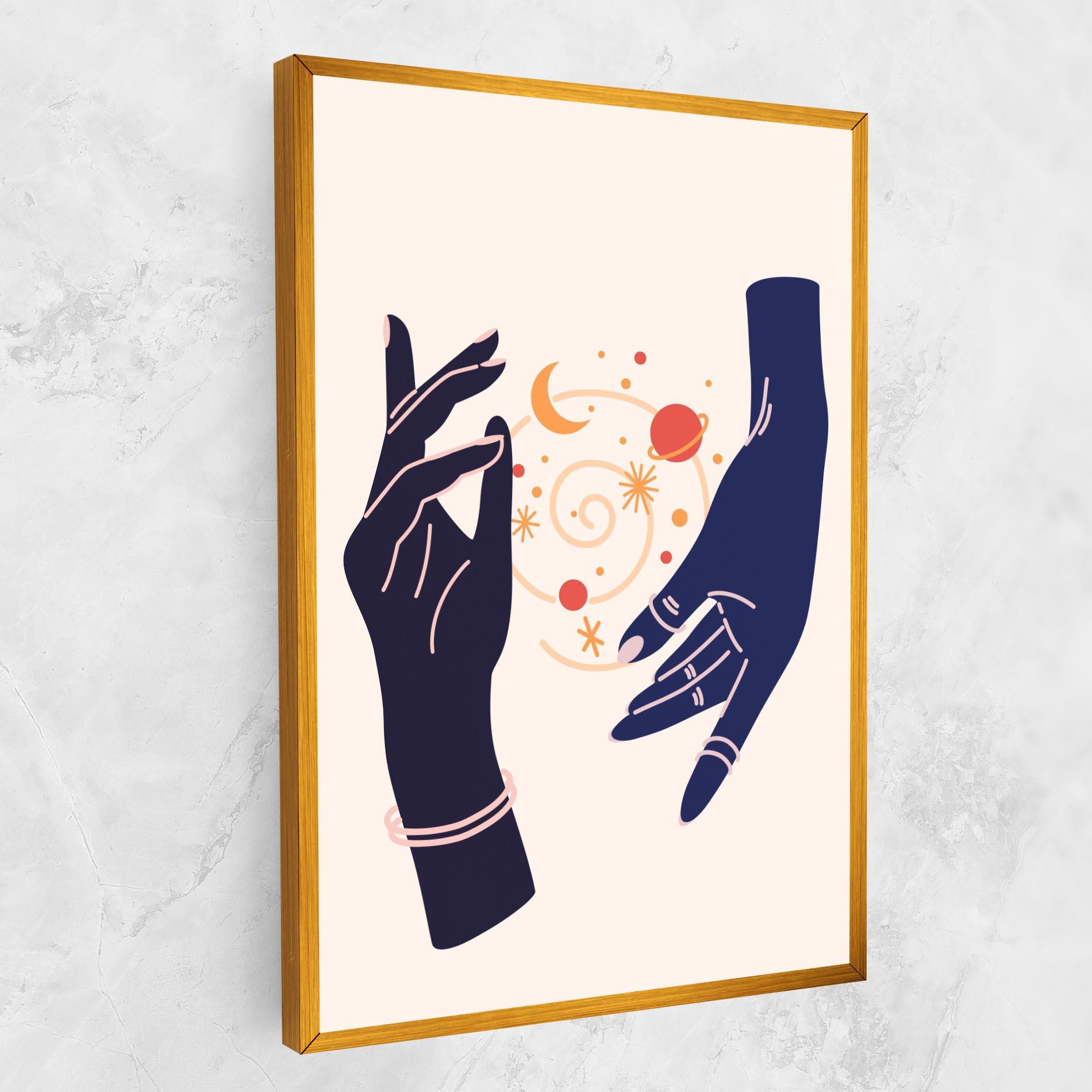 Vászonkép Magic Purple Hands mockup 1