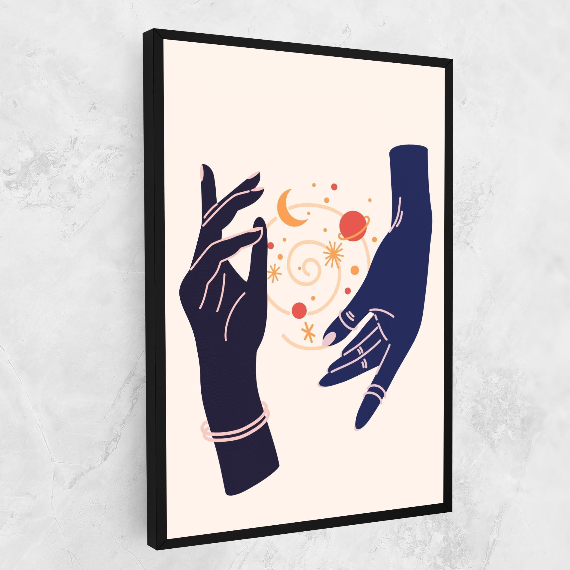 Vászonkép Magic Purple Hands mockup 1