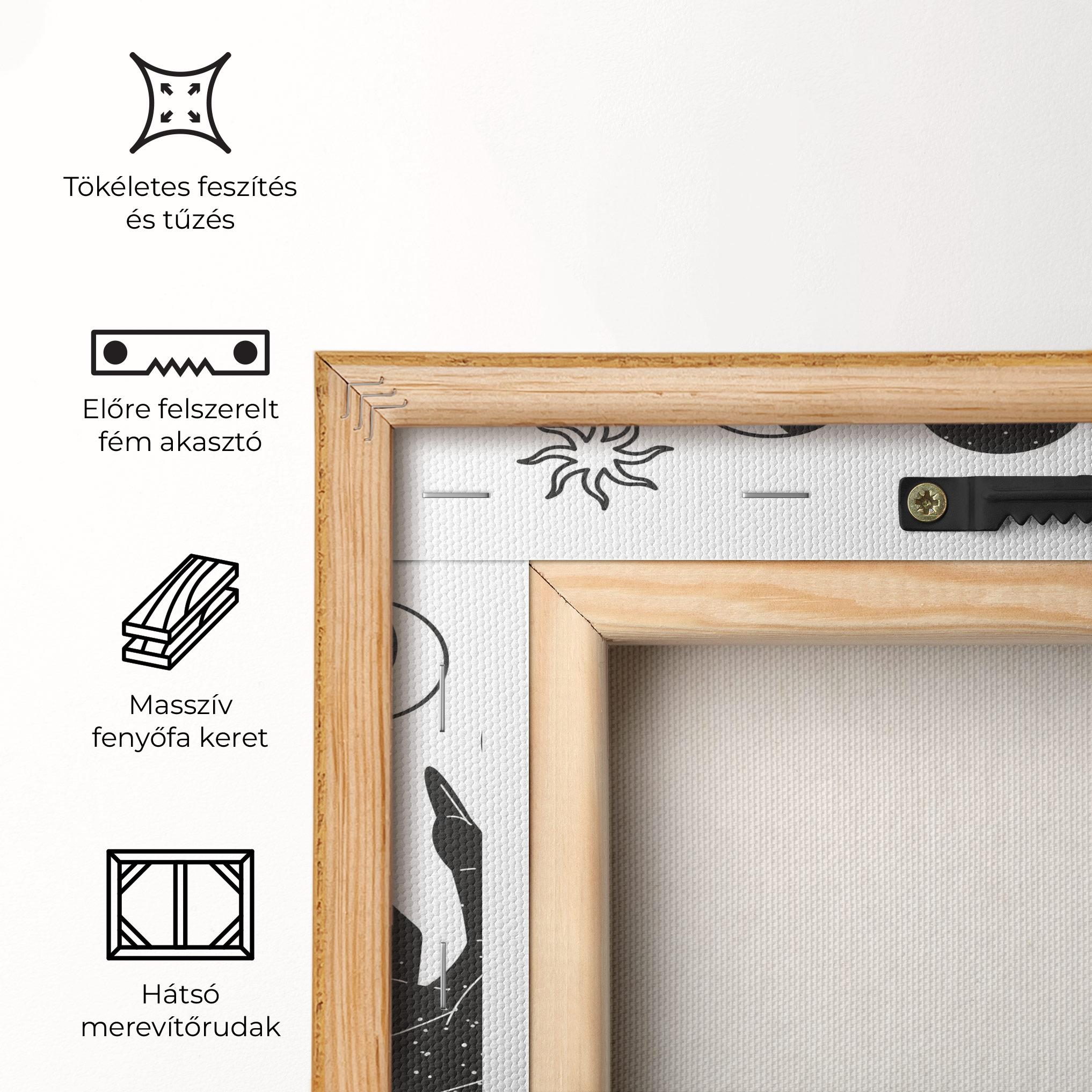 Vászonkép Magic Moon Hands mockup 5