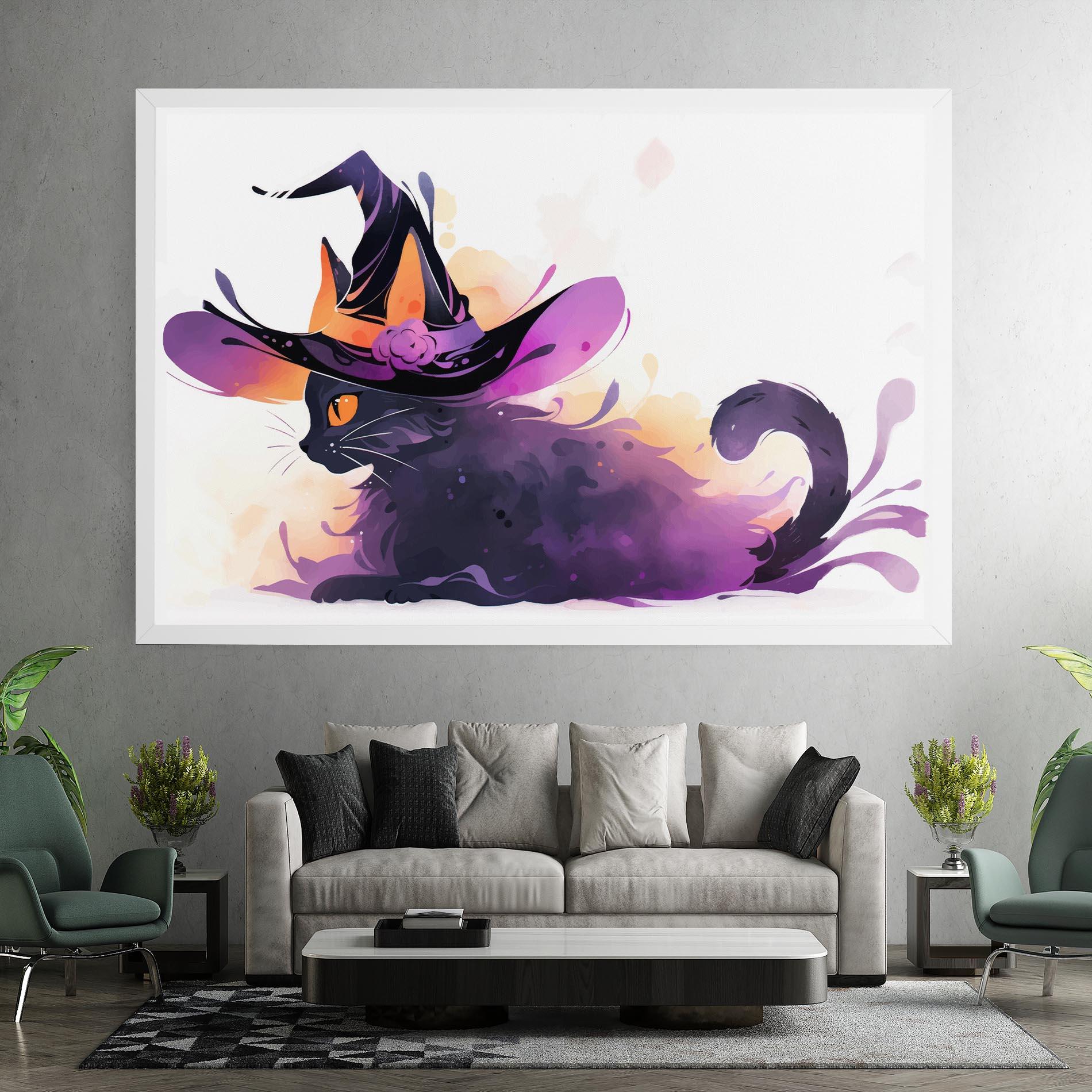 Vászonkép Cat Witch mockup 7