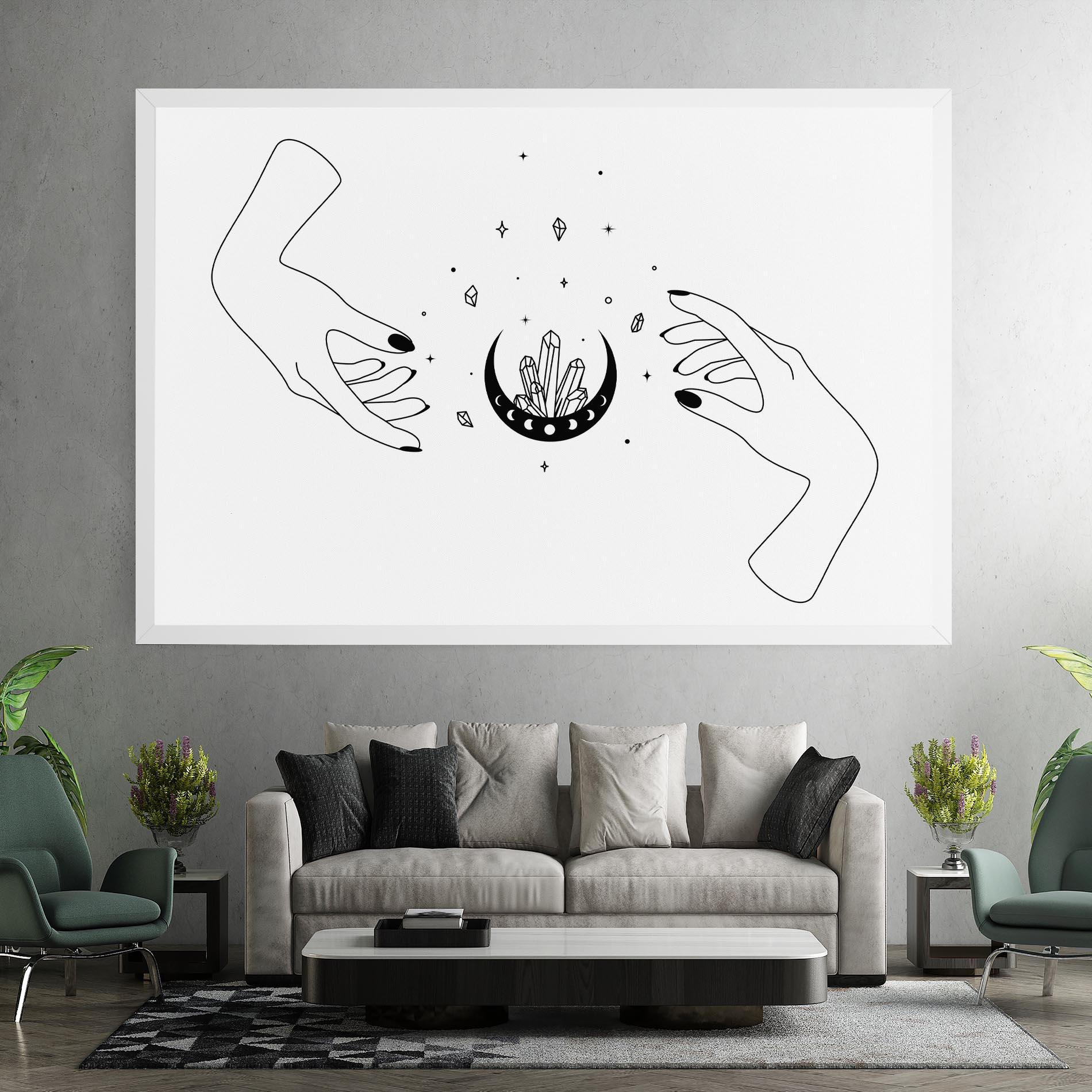 Vászonkép Crystal Hand mockup 7
