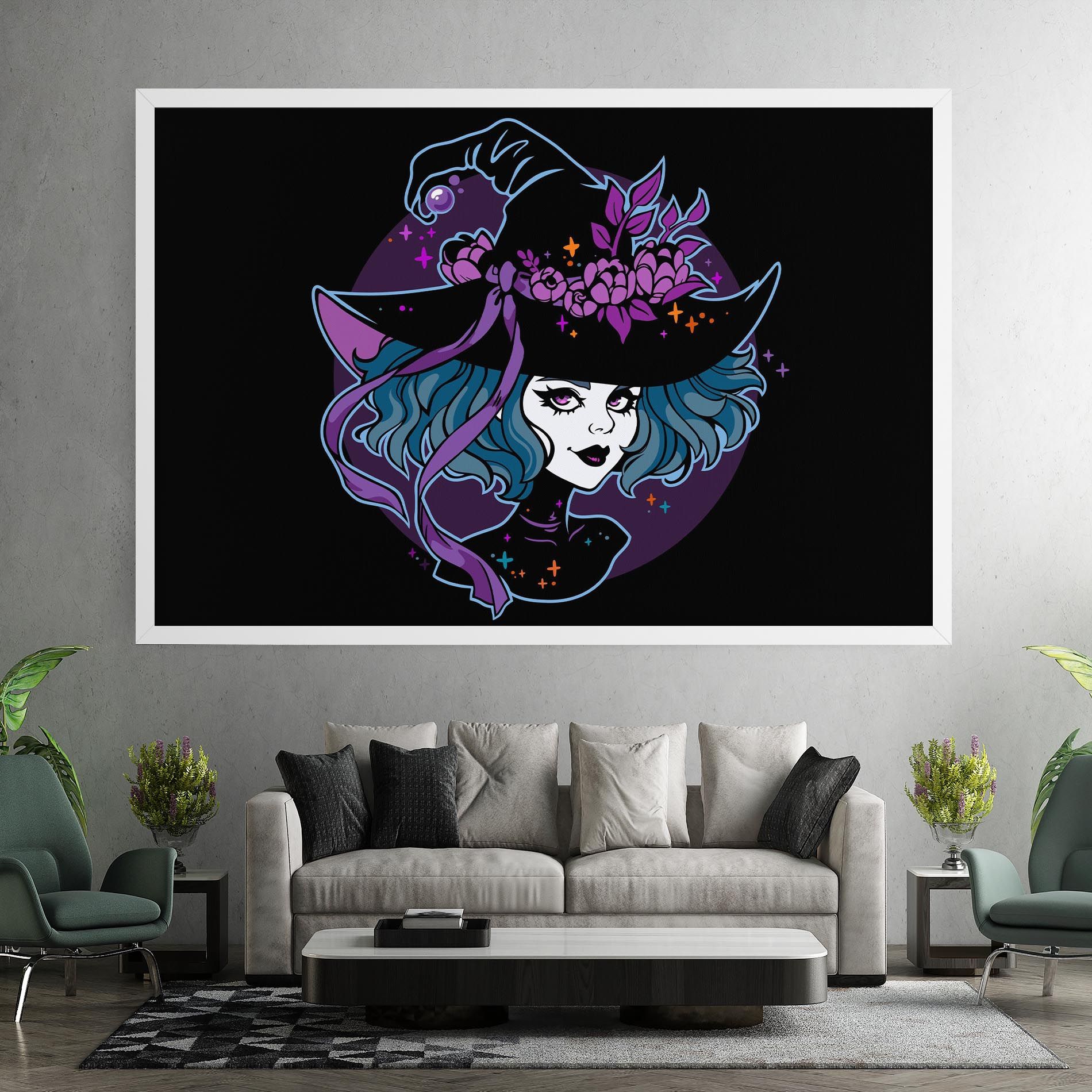 Cute Purple Witch mockup 7