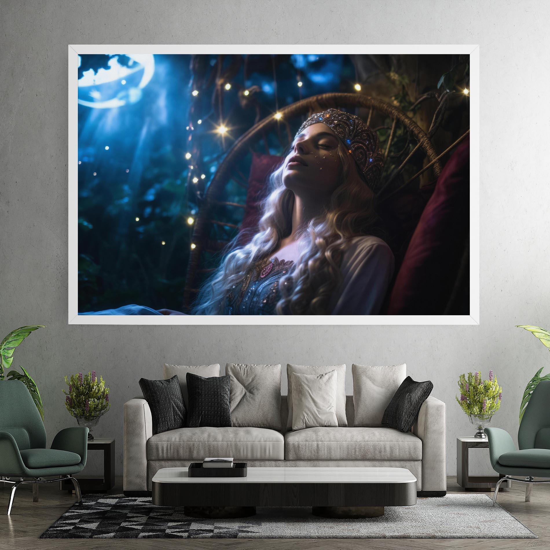 Vászonkép Witch Sleeping mockup 7