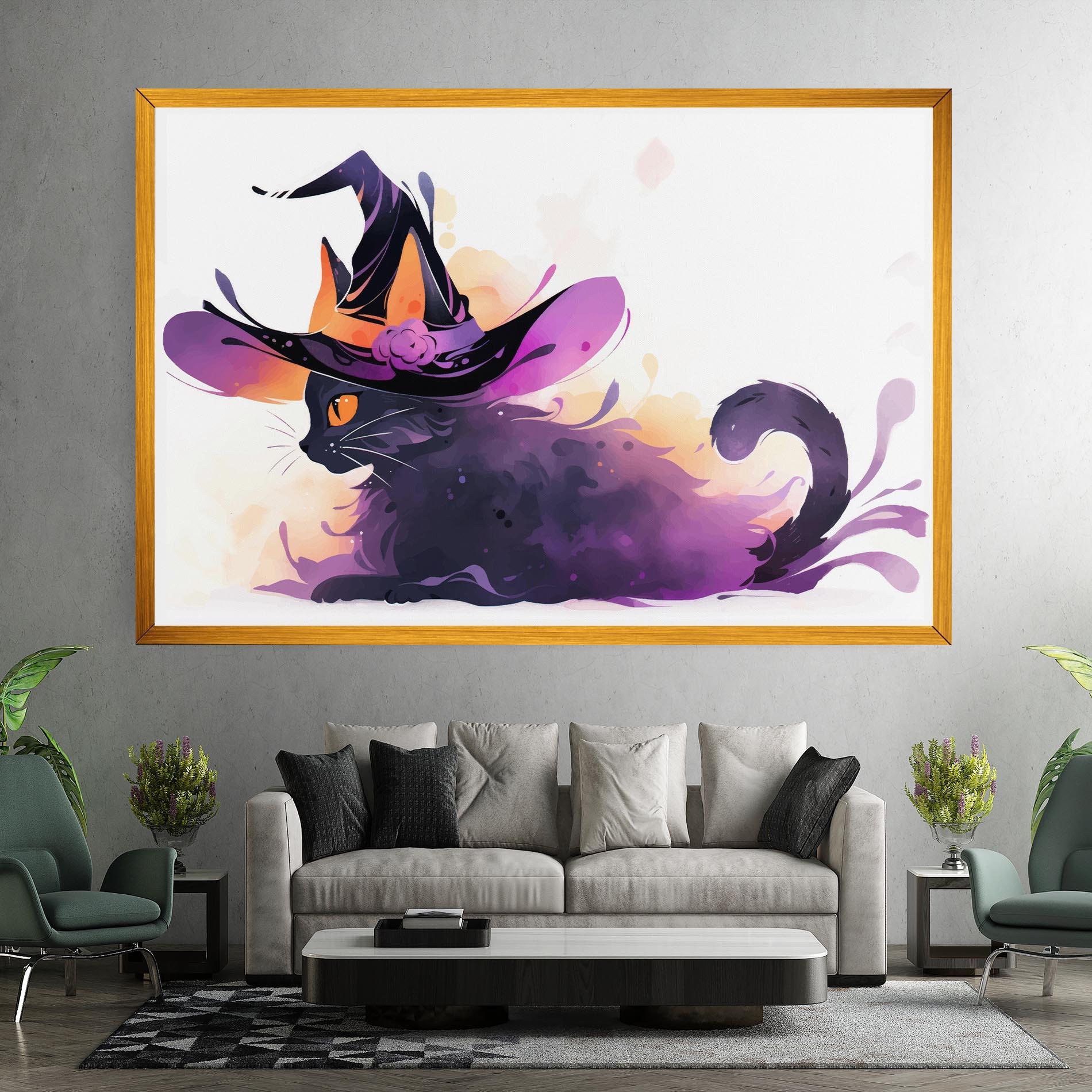 Vászonkép Cat Witch mockup 7