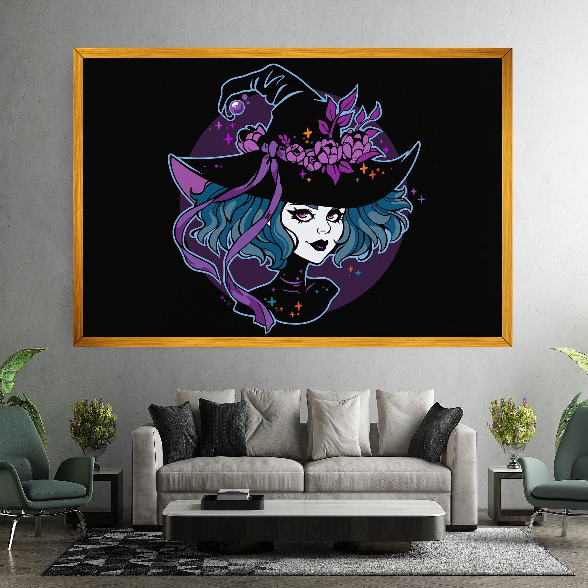 Cute Purple Witch mockup 7