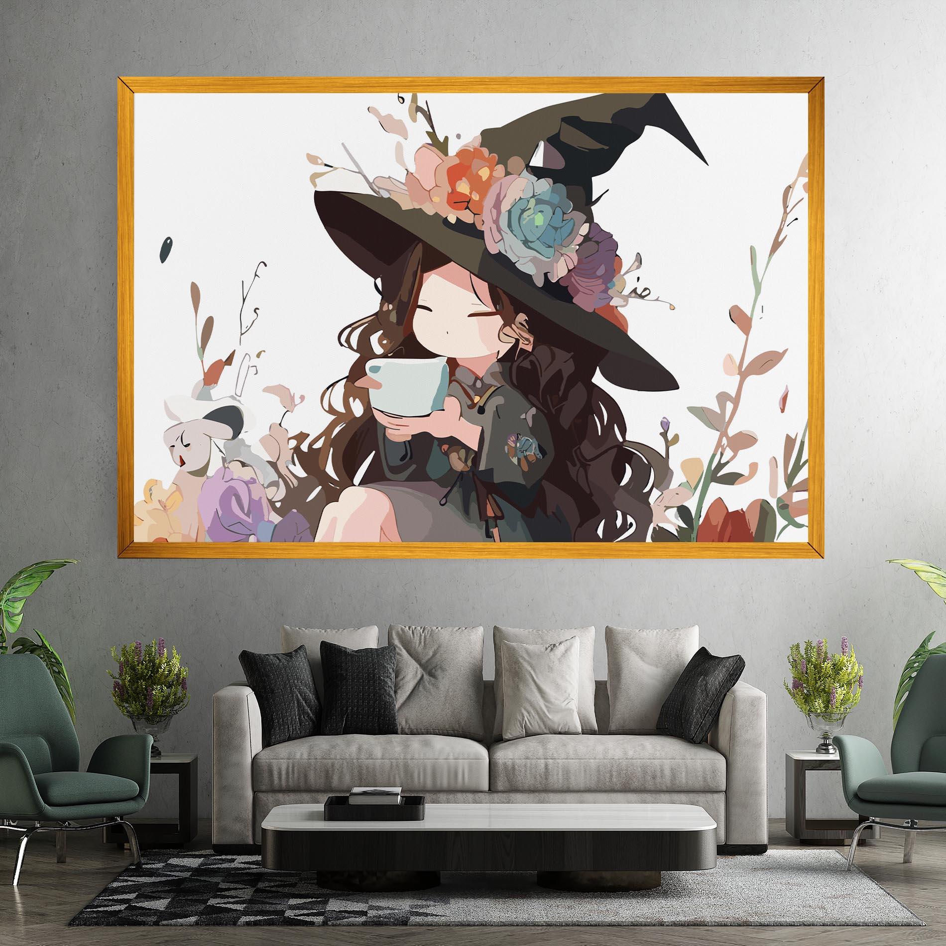 Vászonkép Cute Witch mockup 7