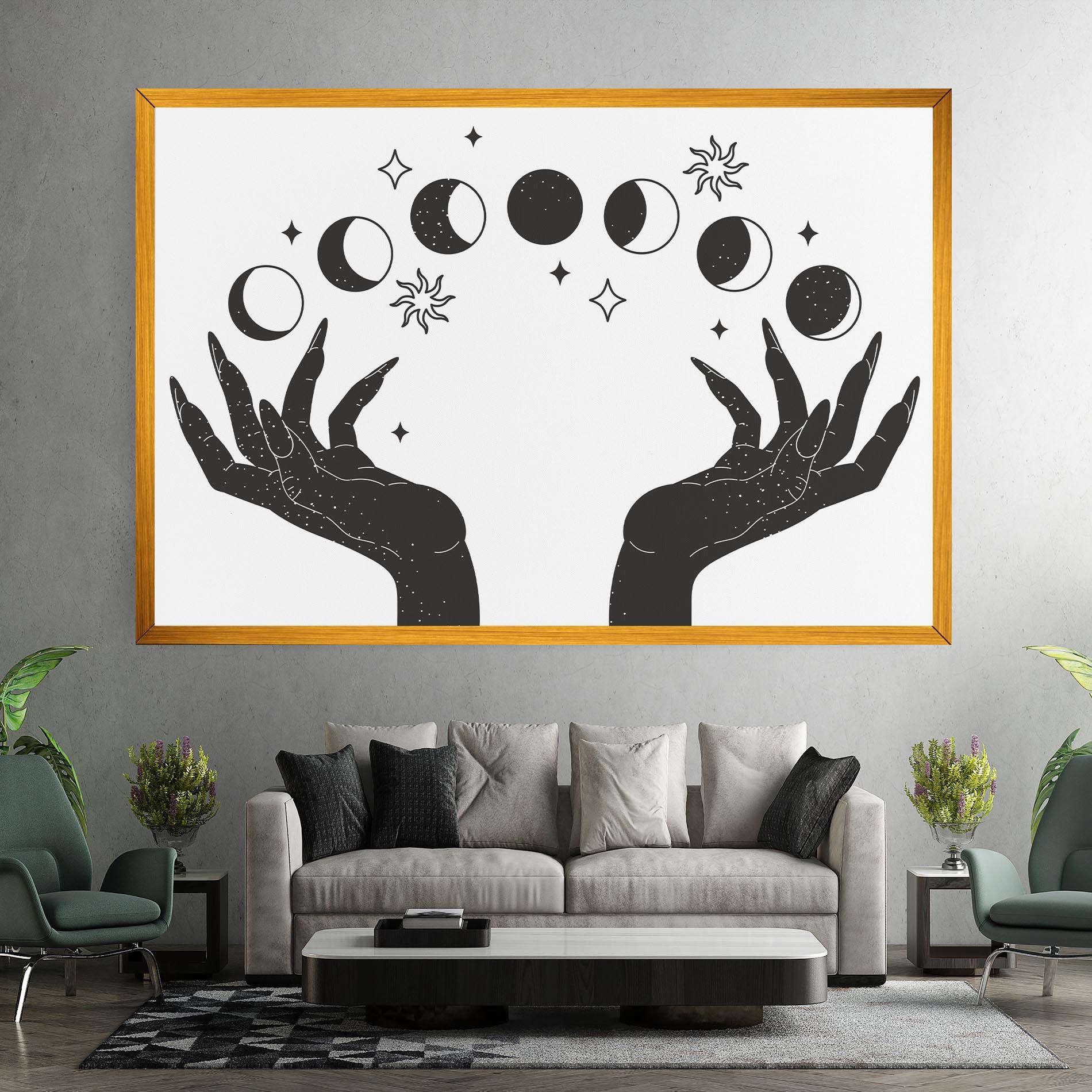 Vászonkép Magic Moon Hands mockup 7