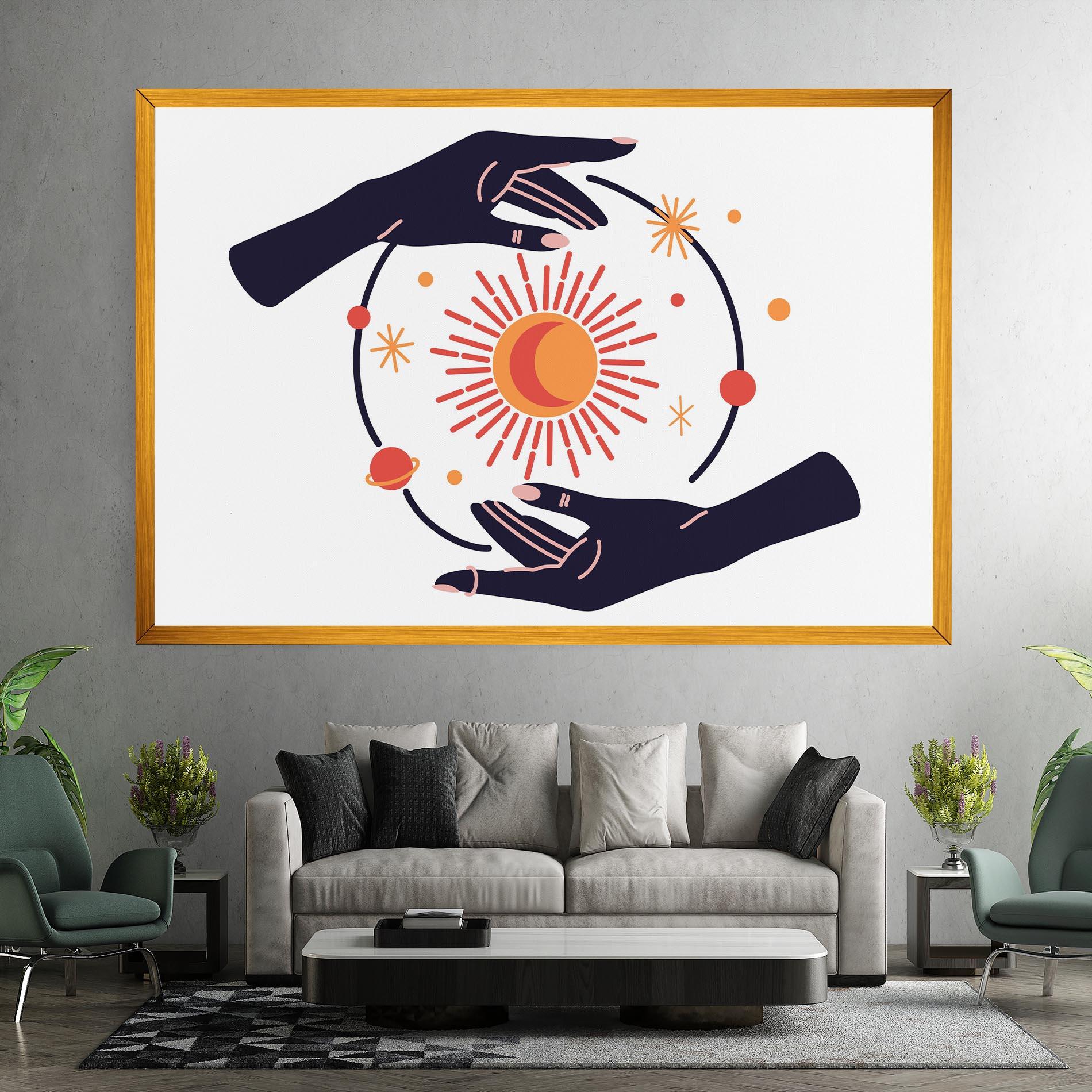 Vászonkép Purple Magic Hands mockup 7