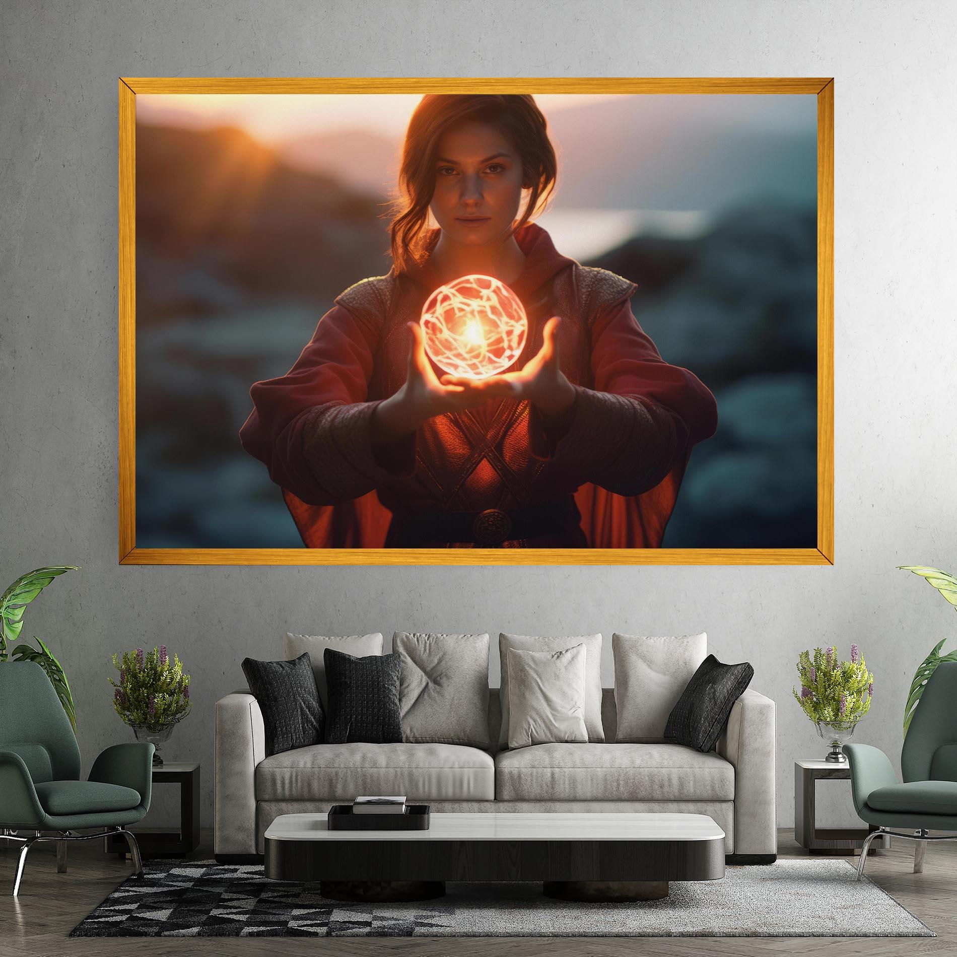 Vászonkép Witch Ball mockup 7